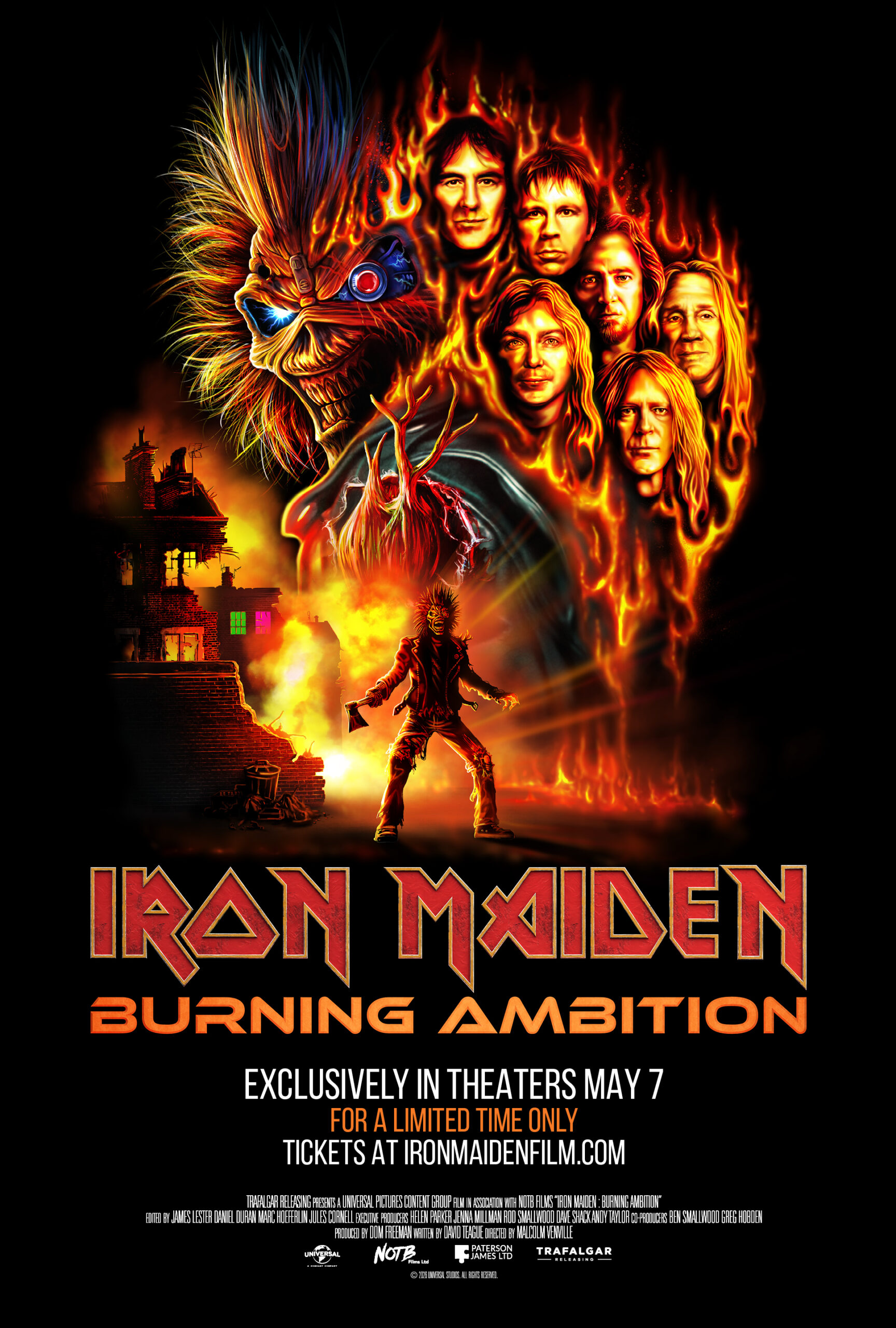 Poster for Iron Maiden: Burning Ambition