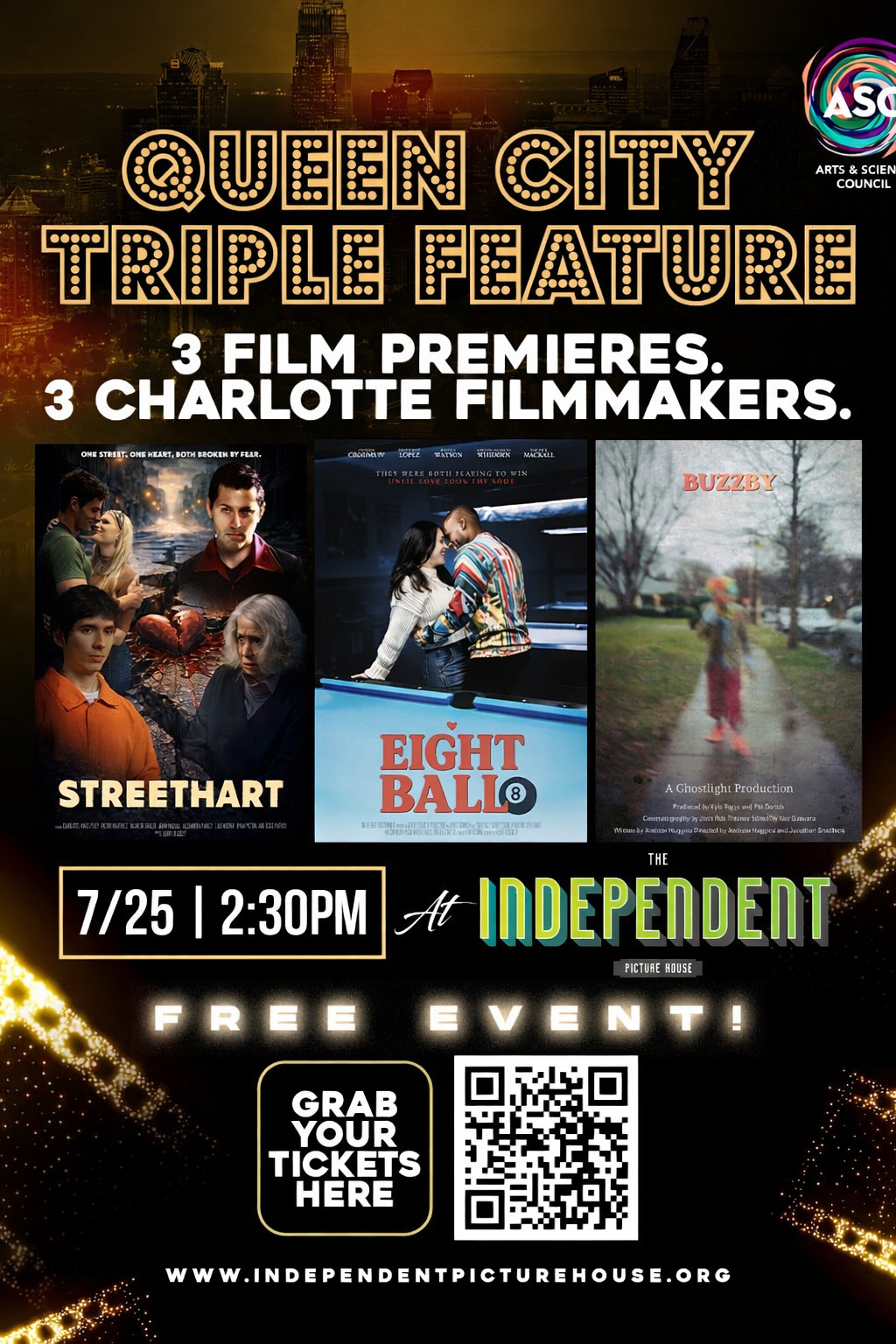 Poster for Queen City Triple Feature