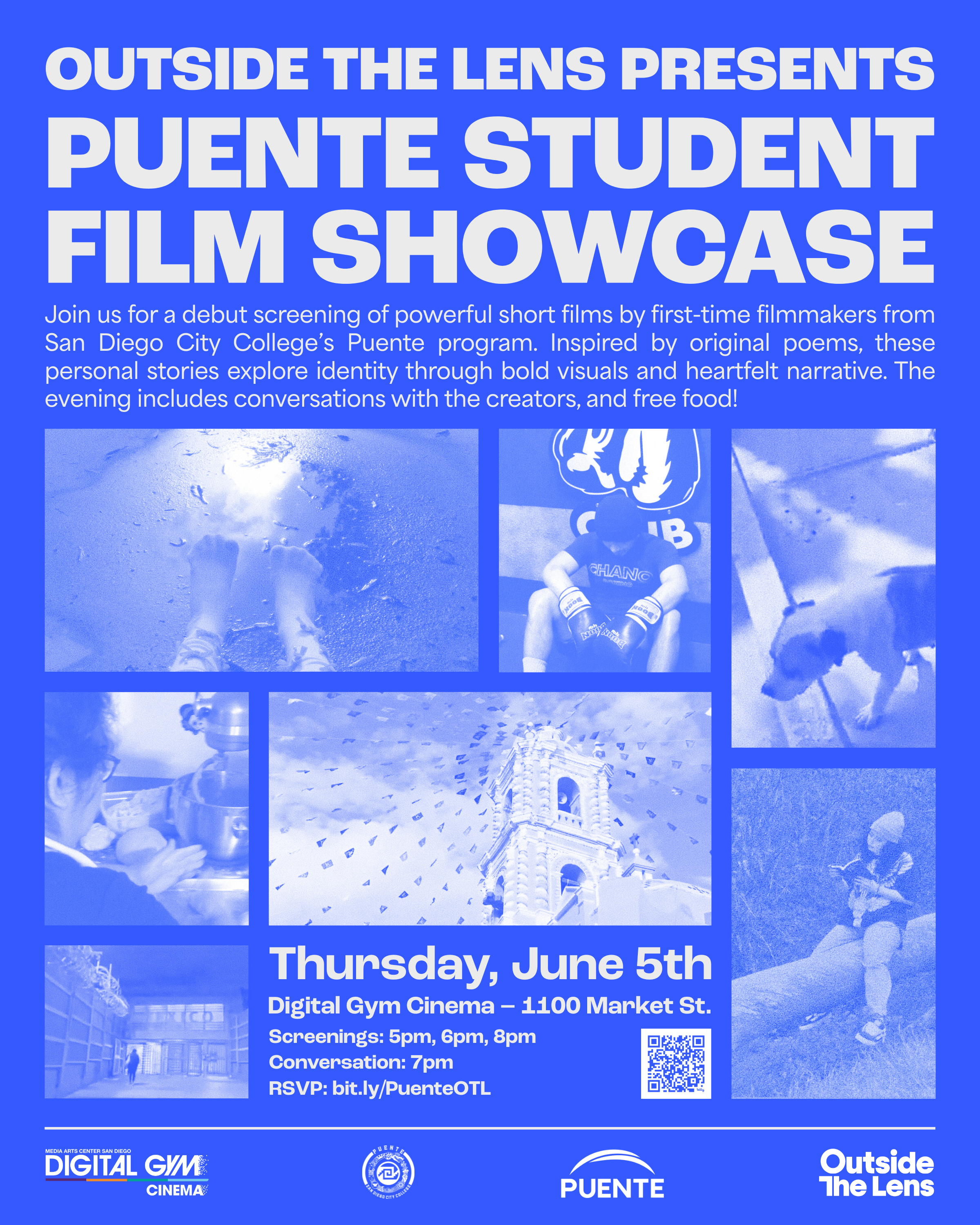 Poster for Outside the Lens x Puente: Student Film Showcase