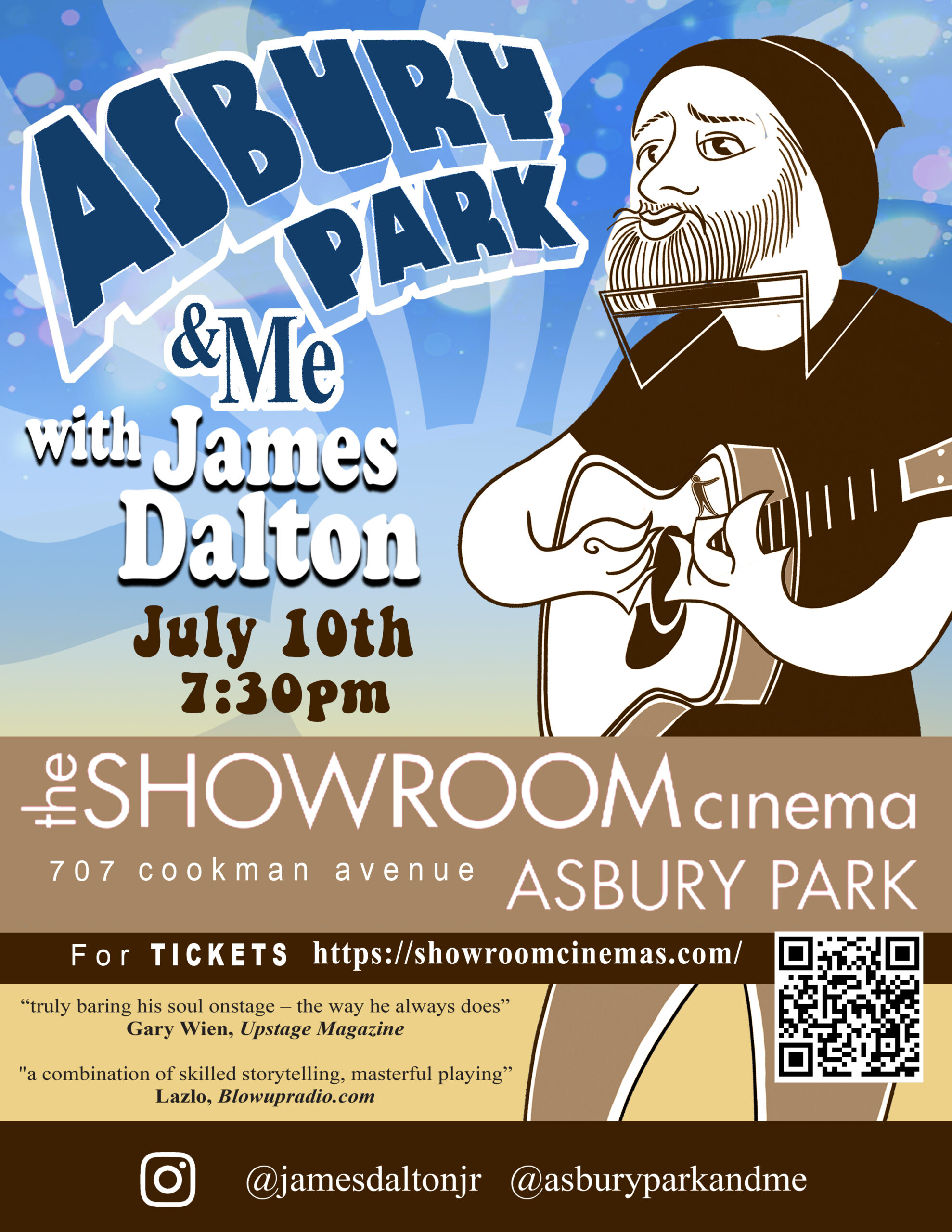 Poster for Asbury Park & Me with James Dalton