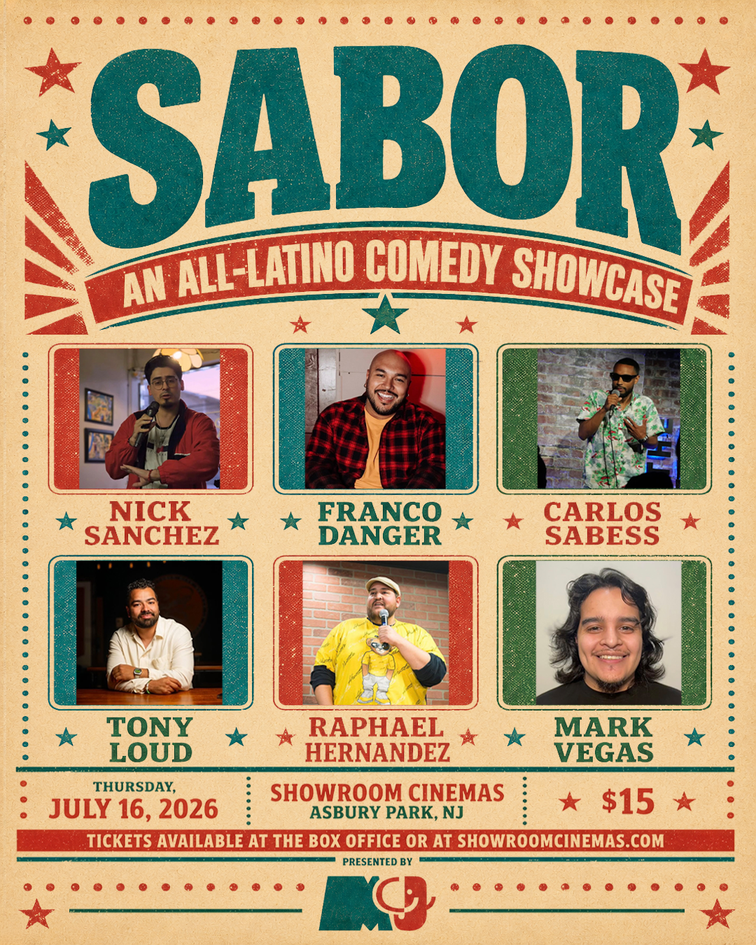 Poster for Sabor Latino Comedy Showcase