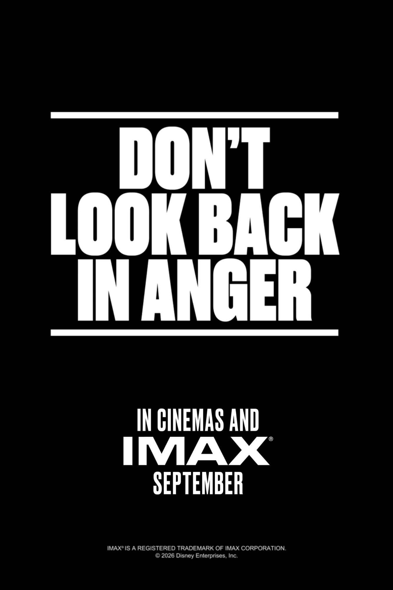 Poster for Don’t Look Back in Anger