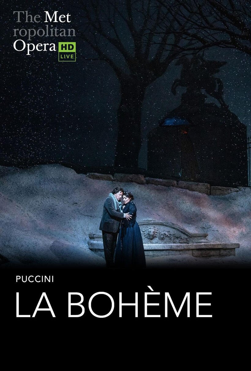 Poster for The Metropolitan Opera: La Bohème – Presented with the Des Moines Metro Opera