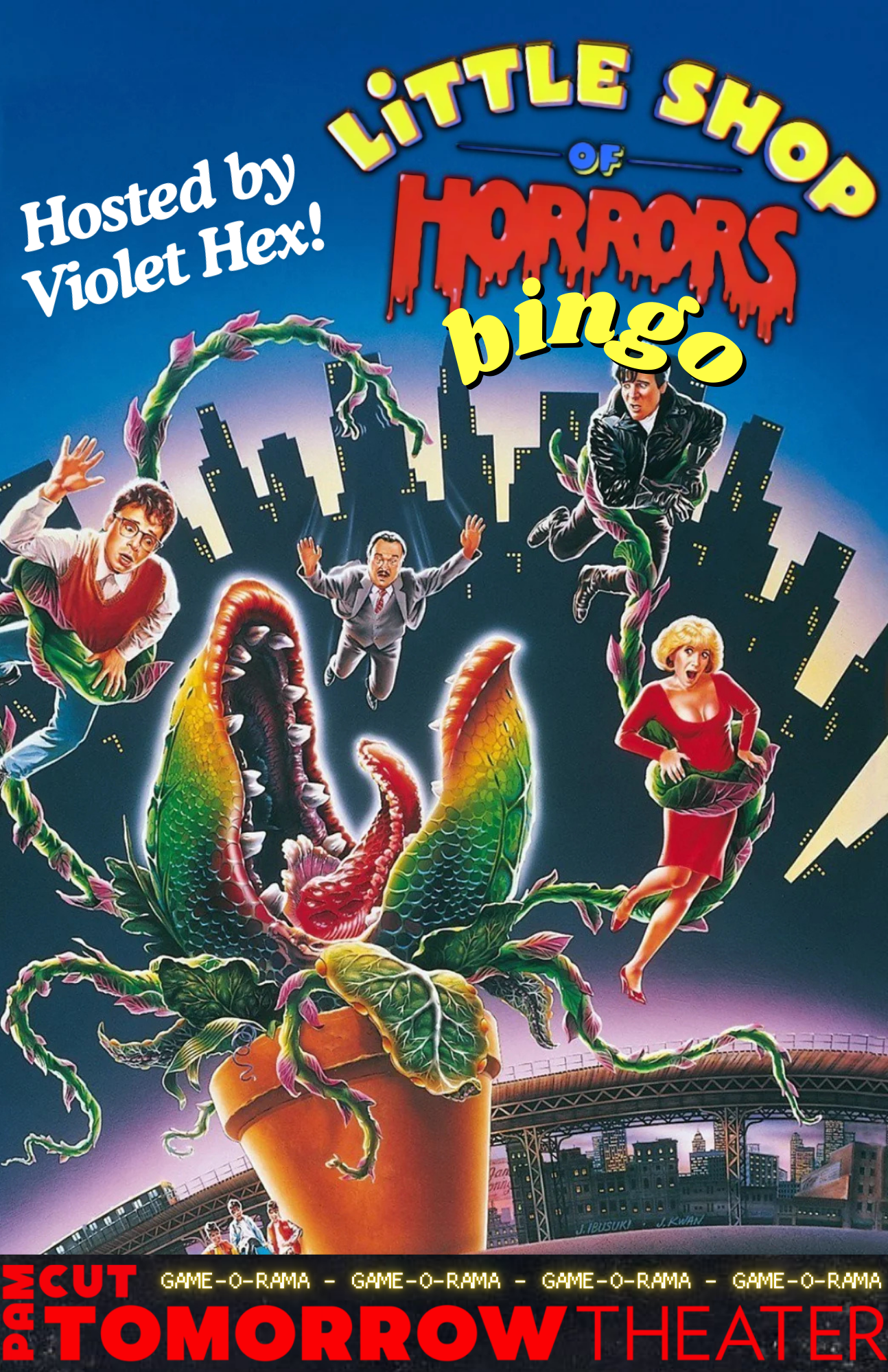 Poster for Little Shop of Horrors + Movie Bingo w/ Violet Hex