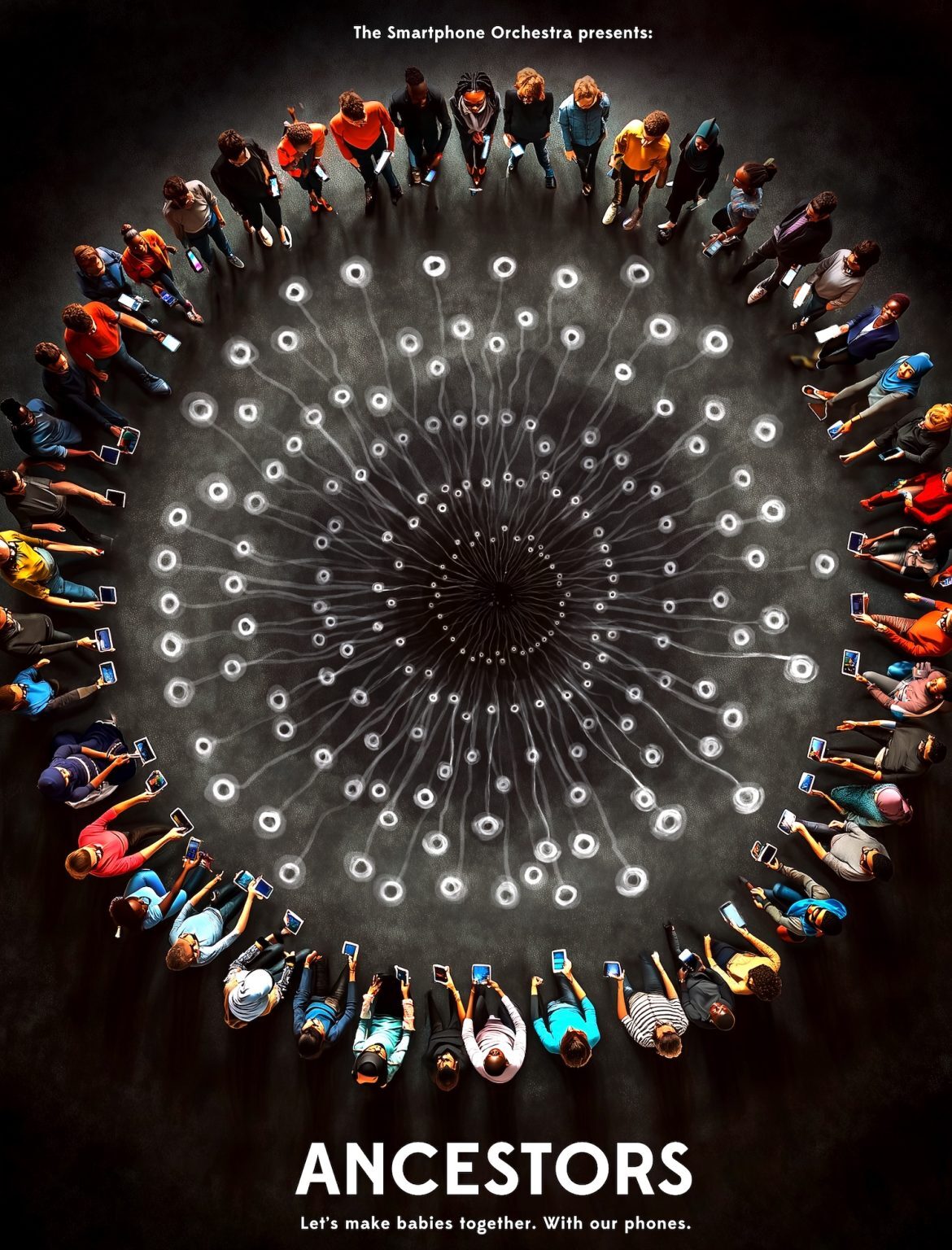 Poster for Ancestors: An Interactive Journey into the Future // PLUS PLUS FEST