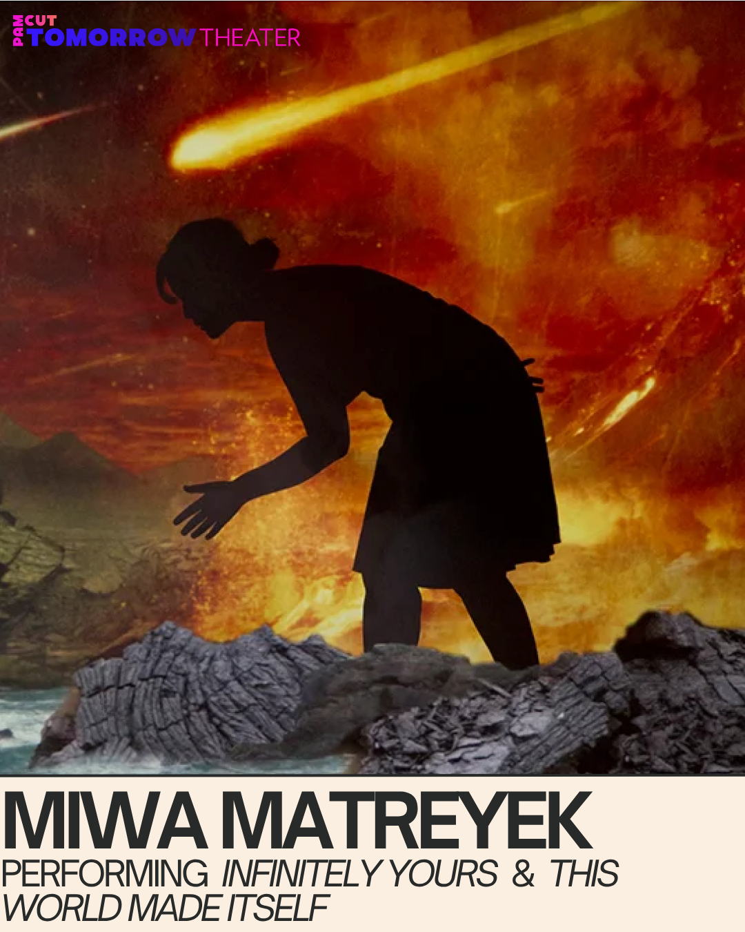 Poster for Infinitely Yours & This World Made Itself by Miwa Matreyek // 4 p.m. PLUS PLUS FEST