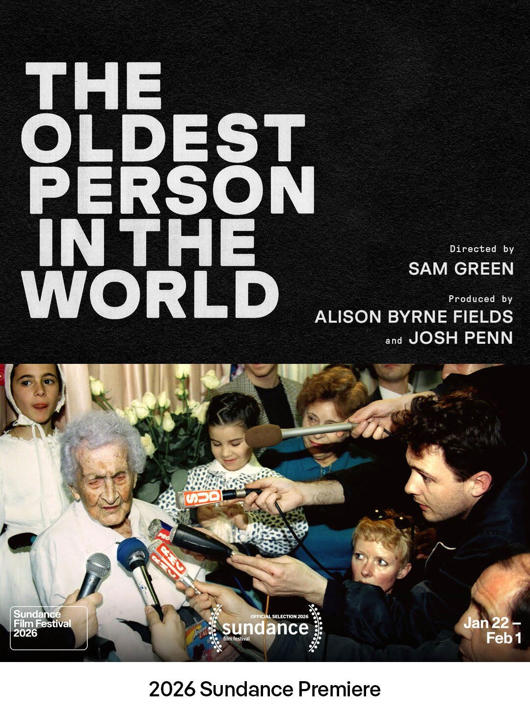 Poster for Carte Blanche: Sam Green x The Oldest Person in the World