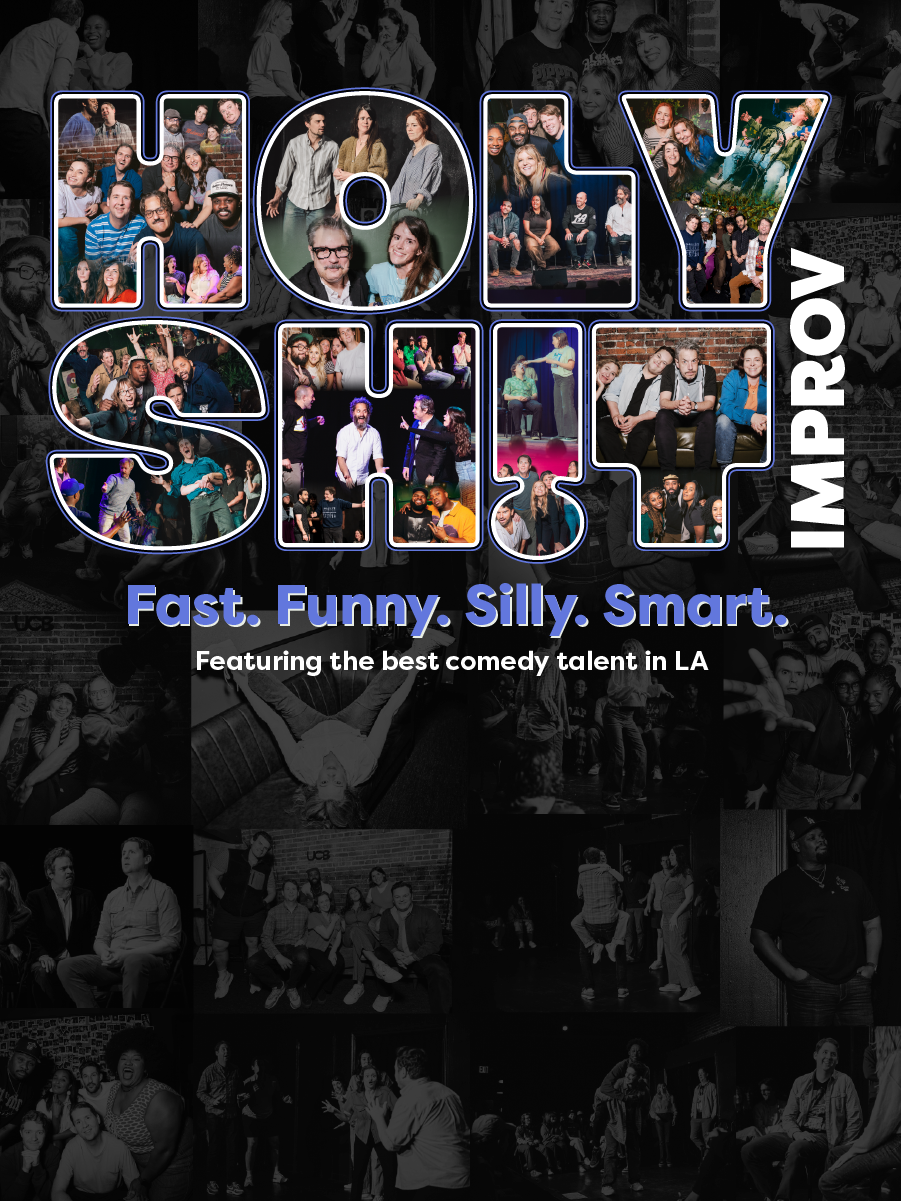 Poster for Holy Shit! Improv w/ Ify Nwadiwe, Jordan Myrick, and Casey Feigh