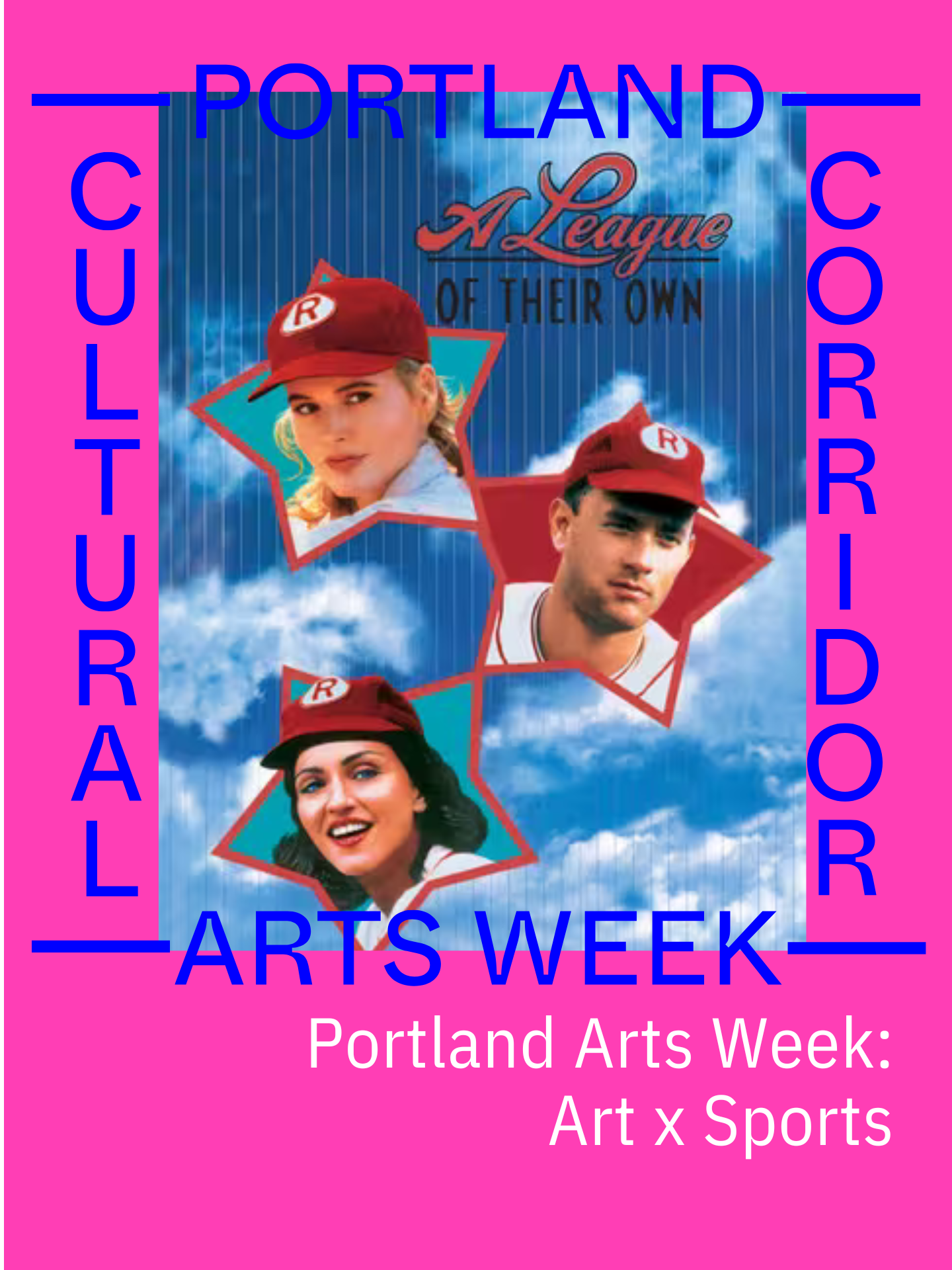 Poster for A League of Their Own x Portland Arts Week