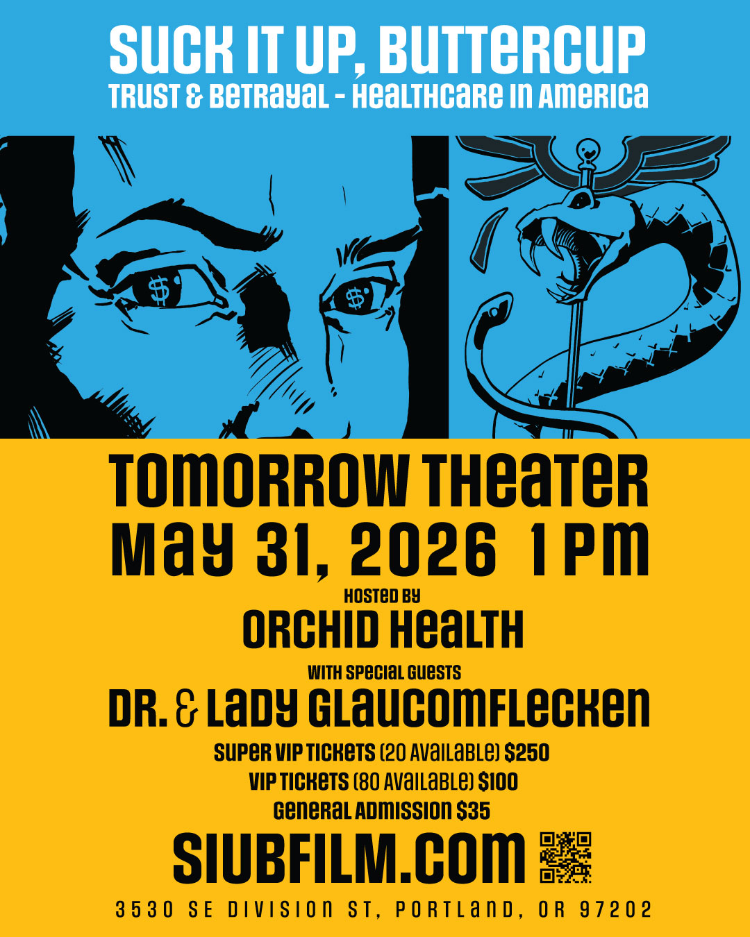 Poster for Suck It Up, Buttercup: Trust and Betrayal – Healthcare in America