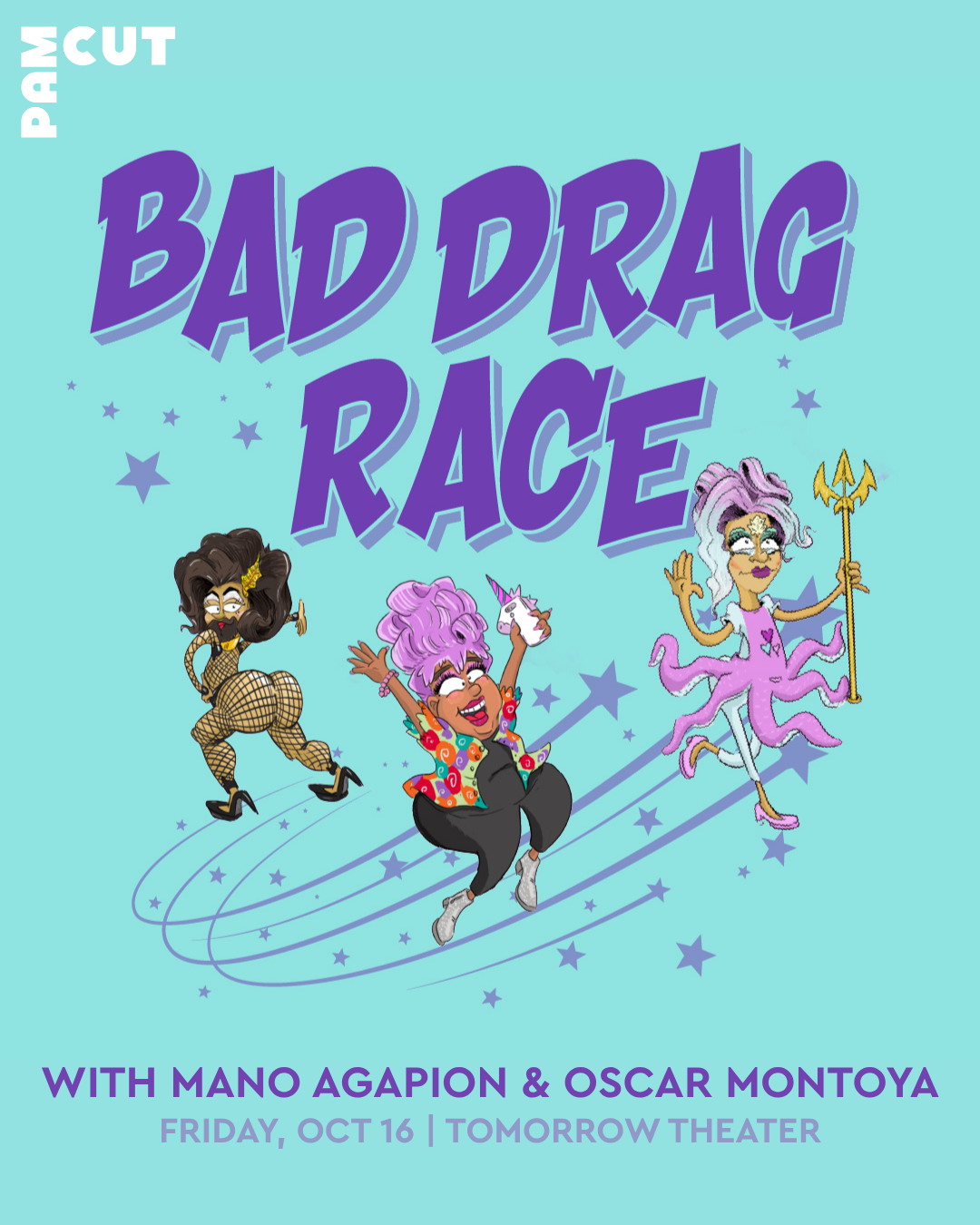 Poster for Bad Drag Race w/ Mano Agapion & Oscar Montoya
