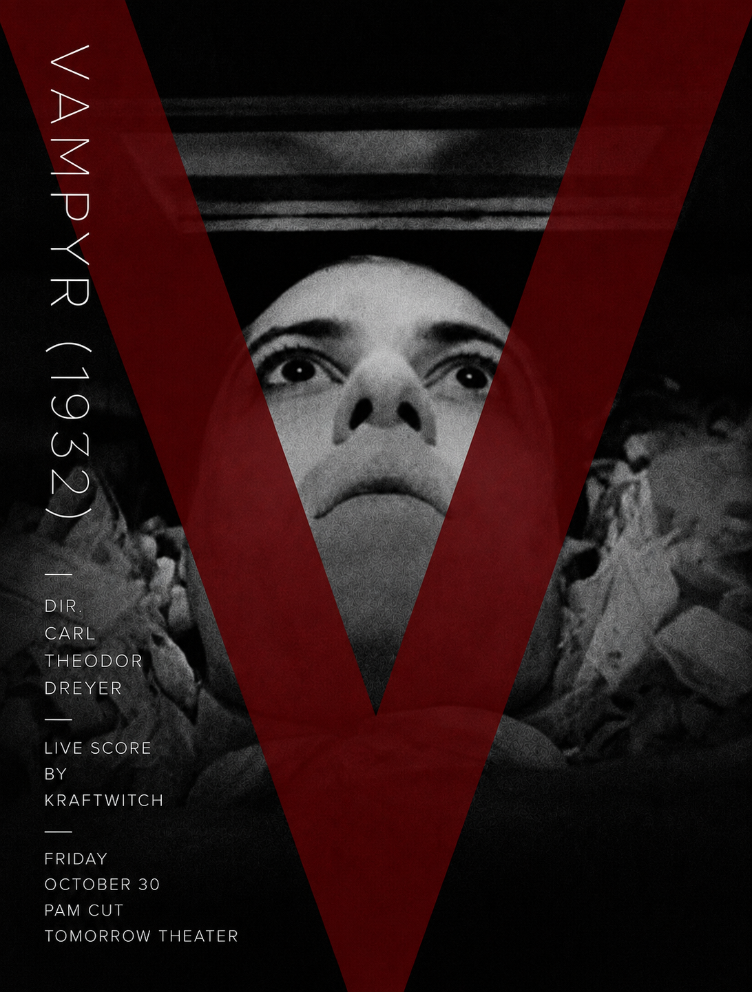 Poster for Vampyr (1932) w/ Live Score by Kraftwitch