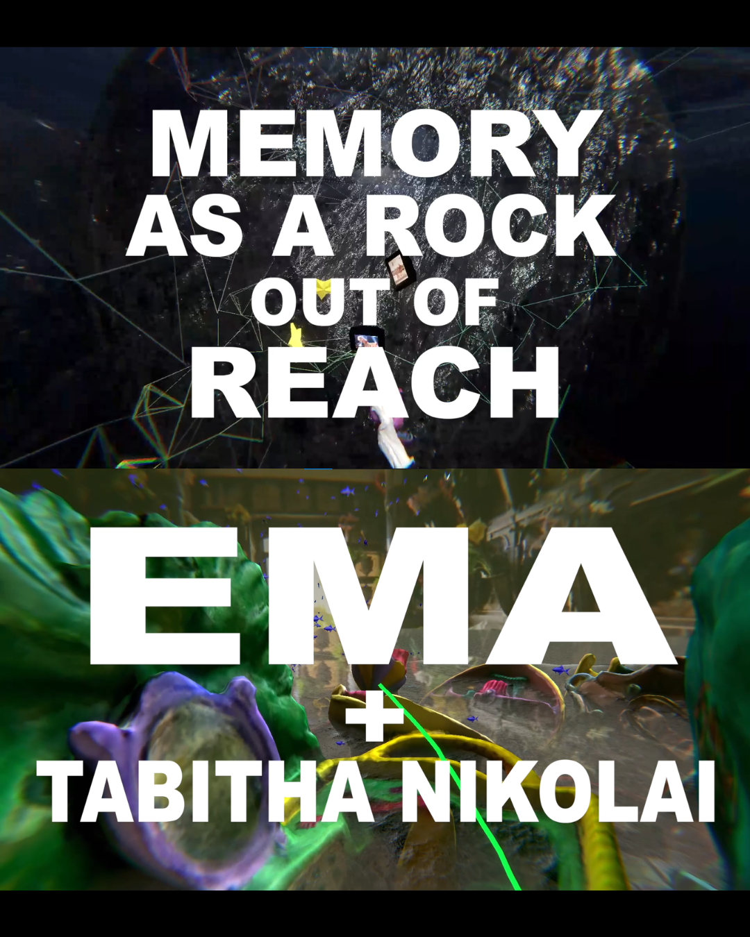 Poster for Memory as a Rock Out of Reach by EMA & Tabitha Nikolai