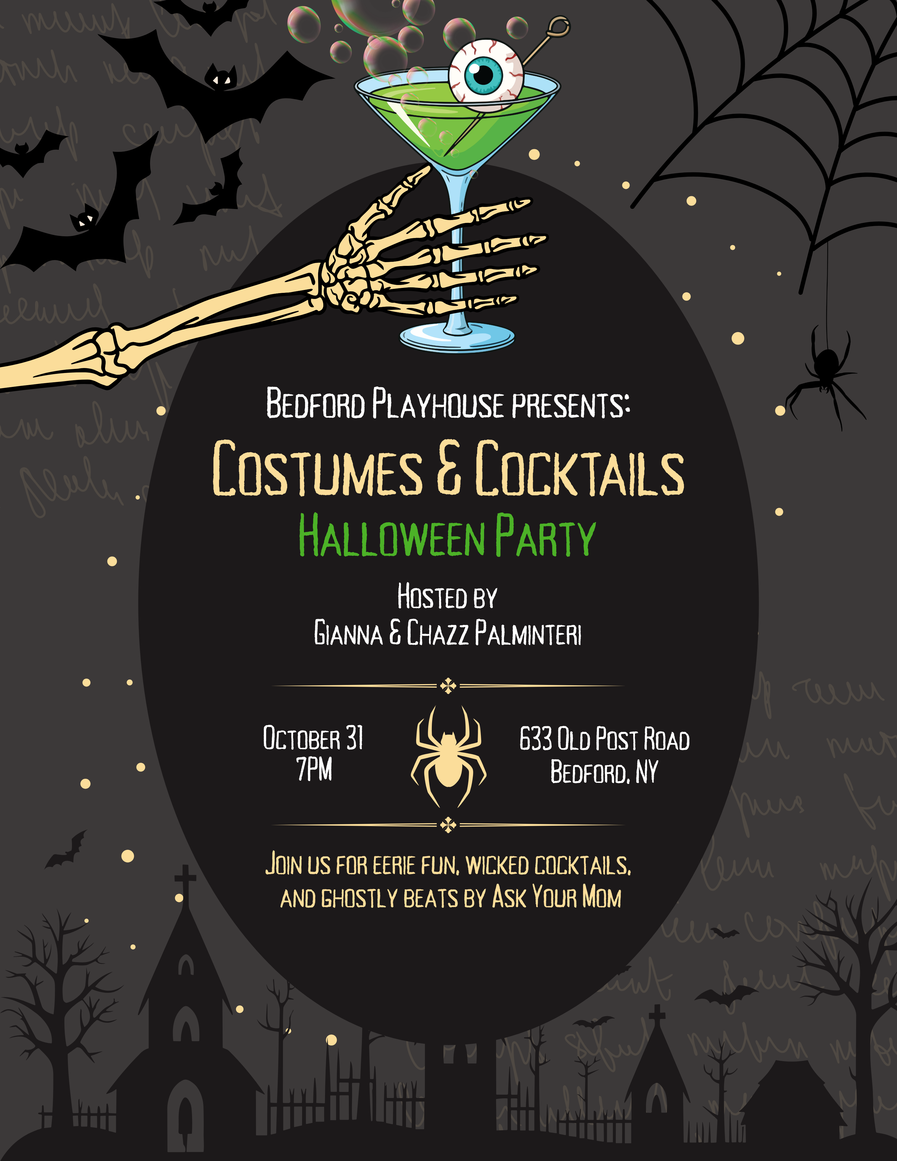 Poster for Costumes & Cocktails: 2025 Halloween Party