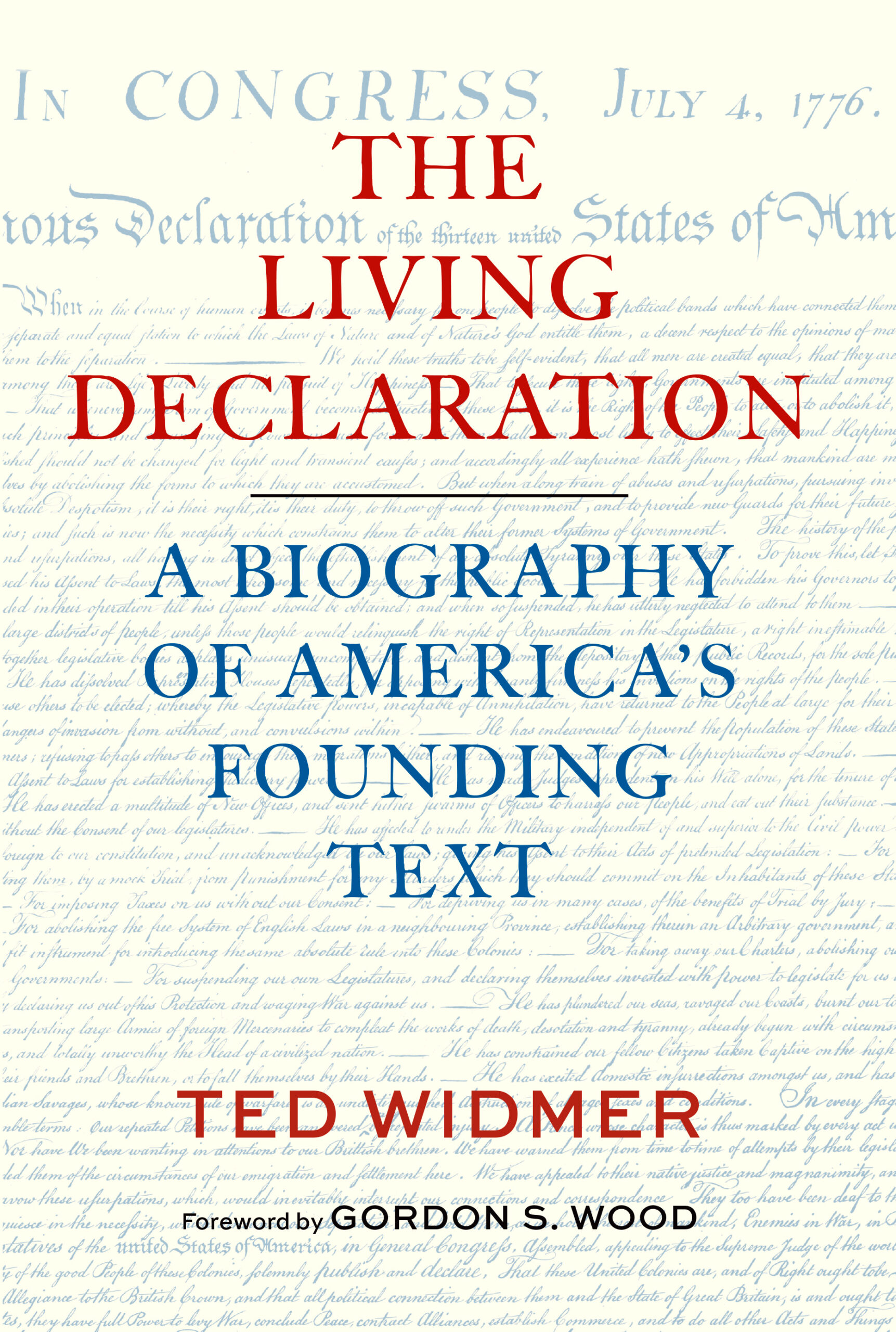 Poster for The Living Declaration with Ted Widmer