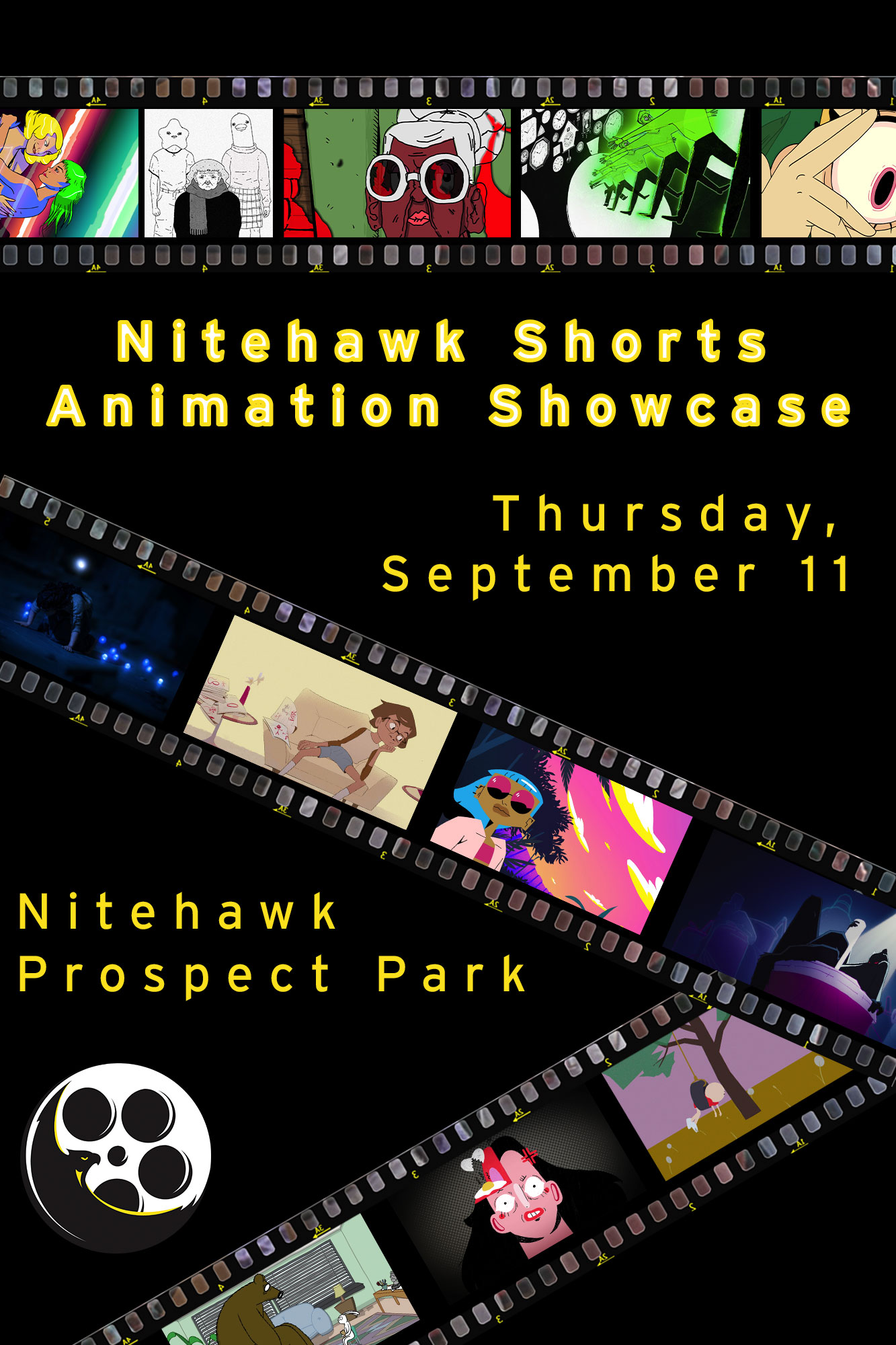 Poster for Nitehawk Shorts Animation Showcase