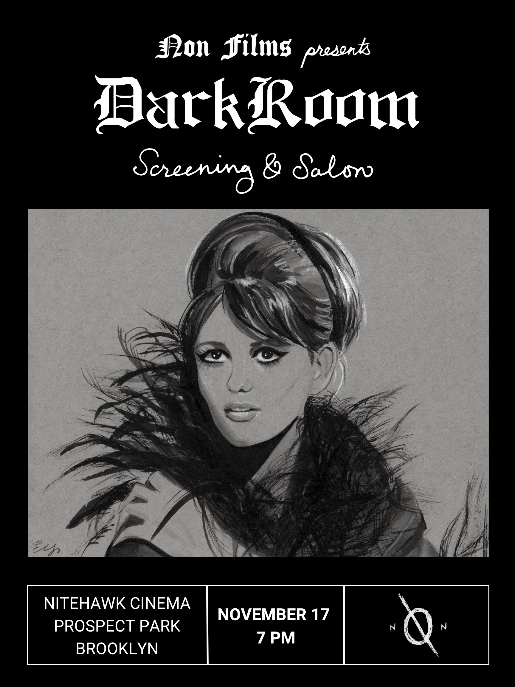 Poster for DarkRoom Screening & Salon