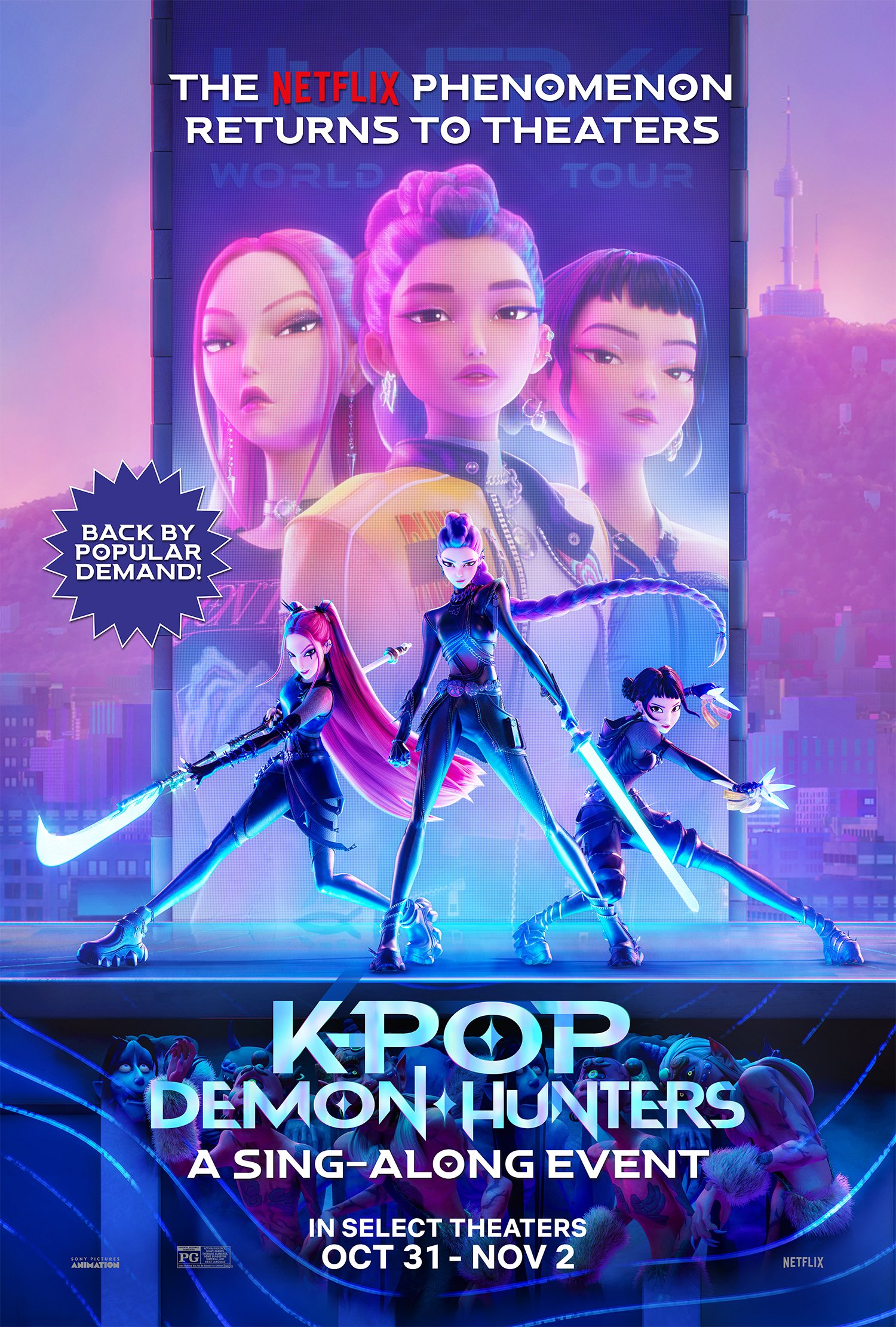 Poster for KPop Demon Hunters: A Sing-Along Event