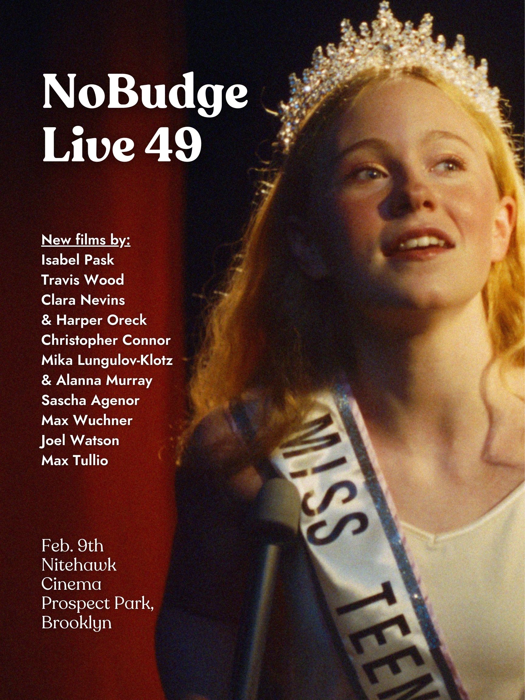 Poster for NoBudge Live #49
