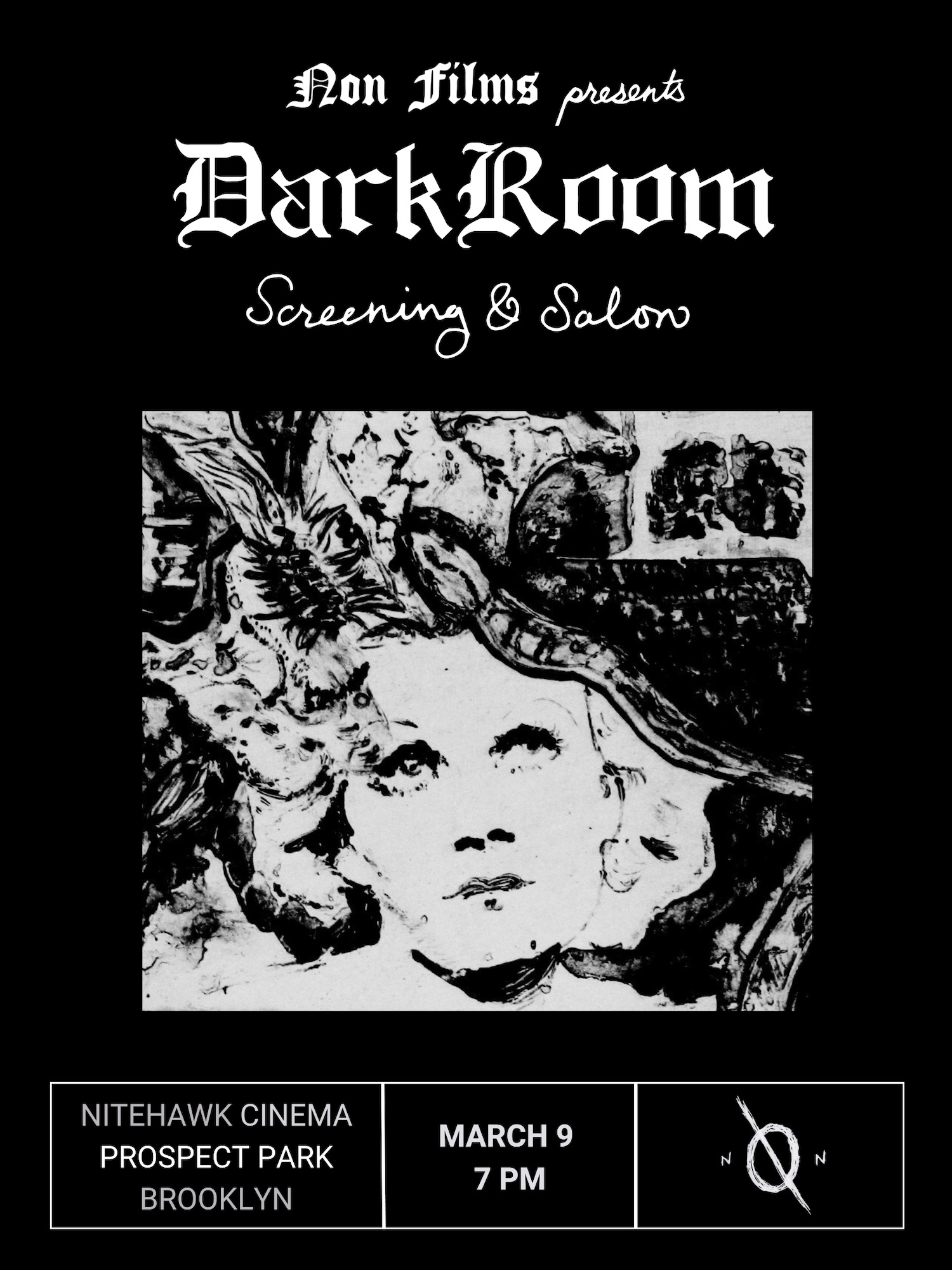 Poster for DarkRoom Screening & Salon