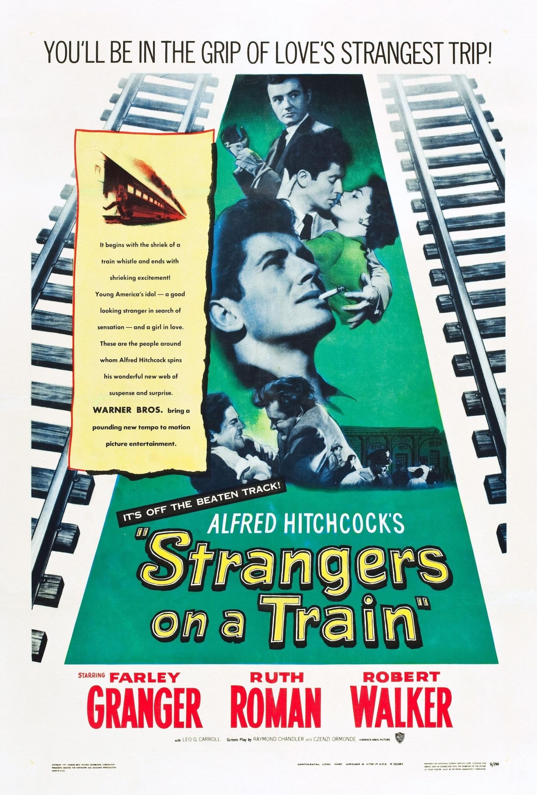 Poster for Strangers on a Train