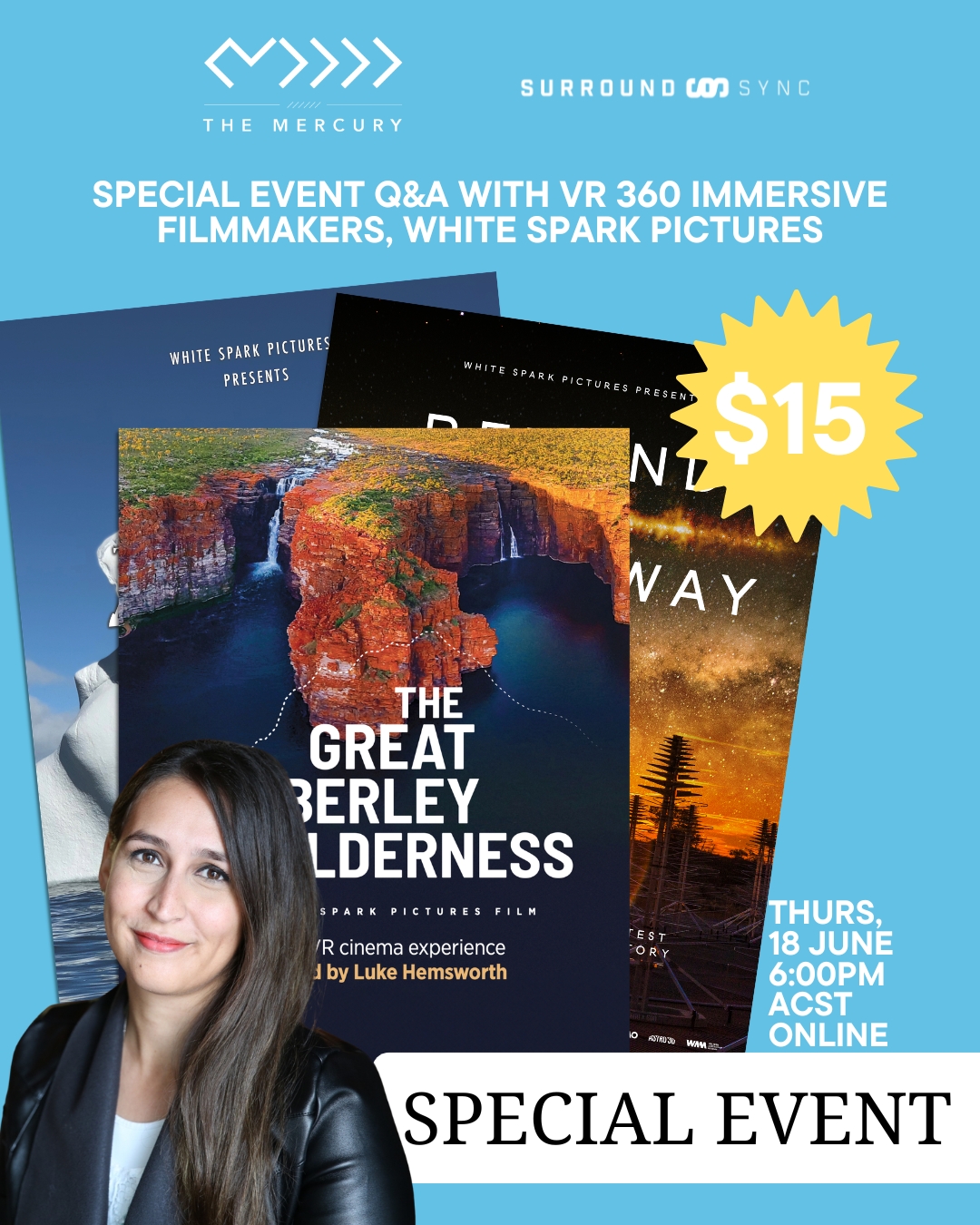 Poster for Inside VR: Immersive 360 Storytelling with White Spark Pictures (Online Event)