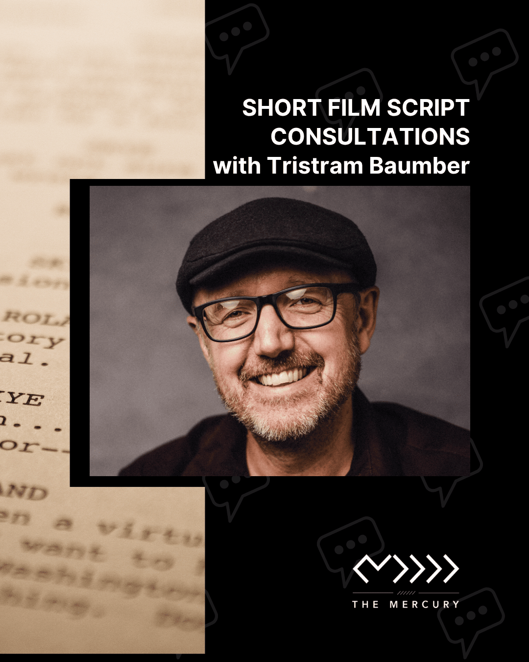 Poster for Script Consultations with Tristram Baumber