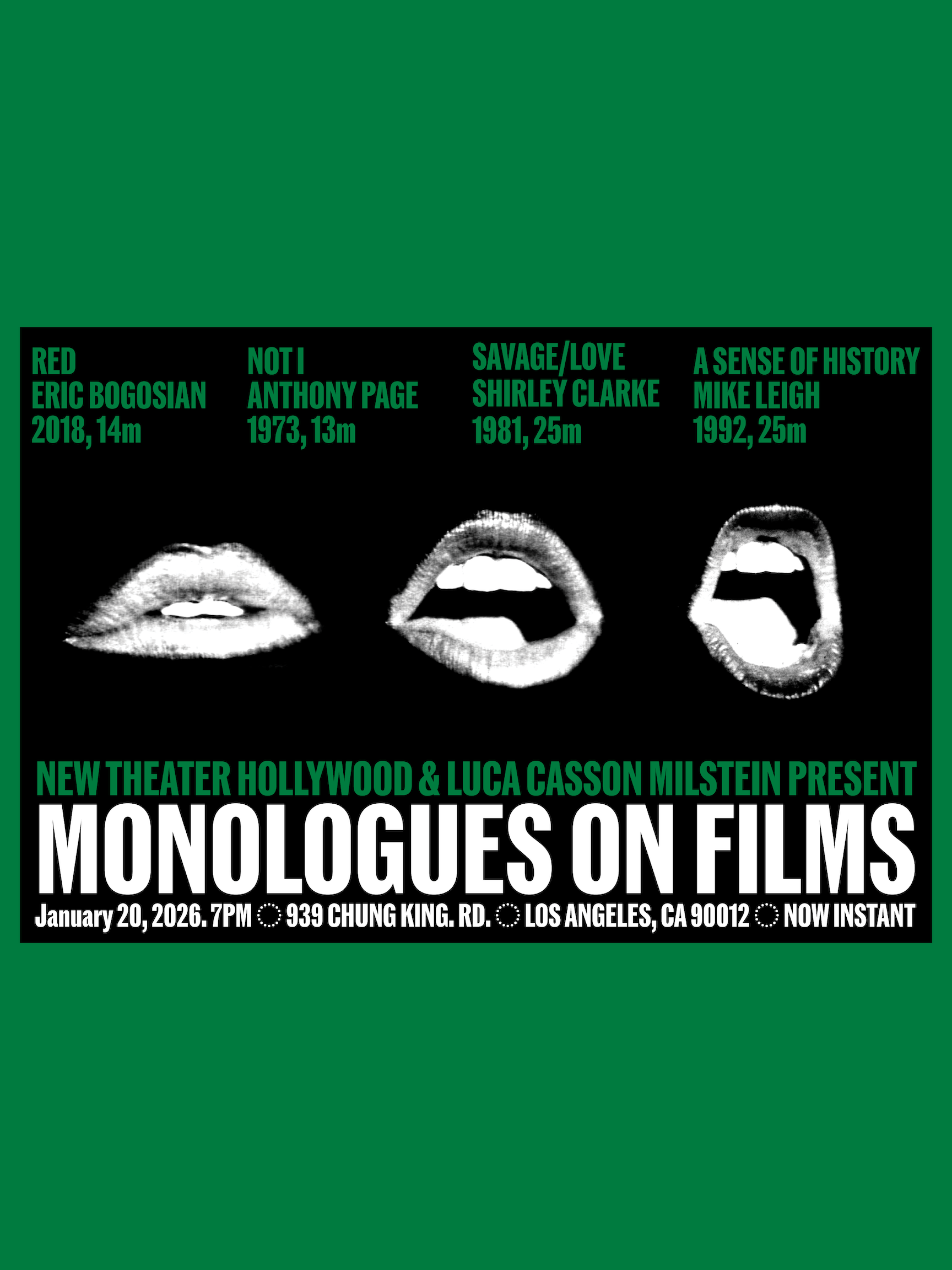 Poster for Monologues on Films
