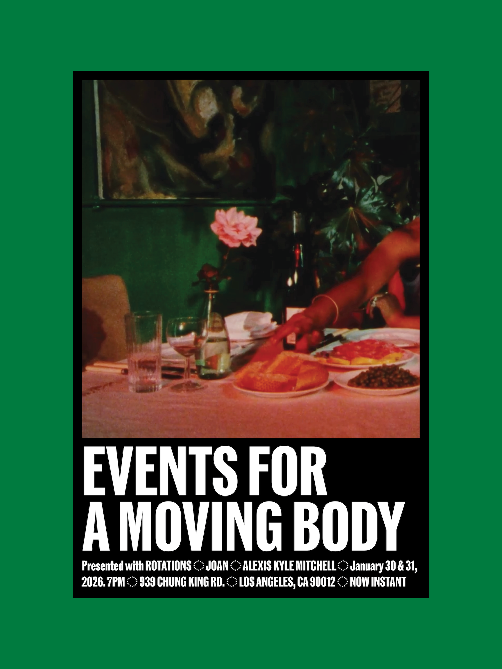 Poster for Events for a Moving Body