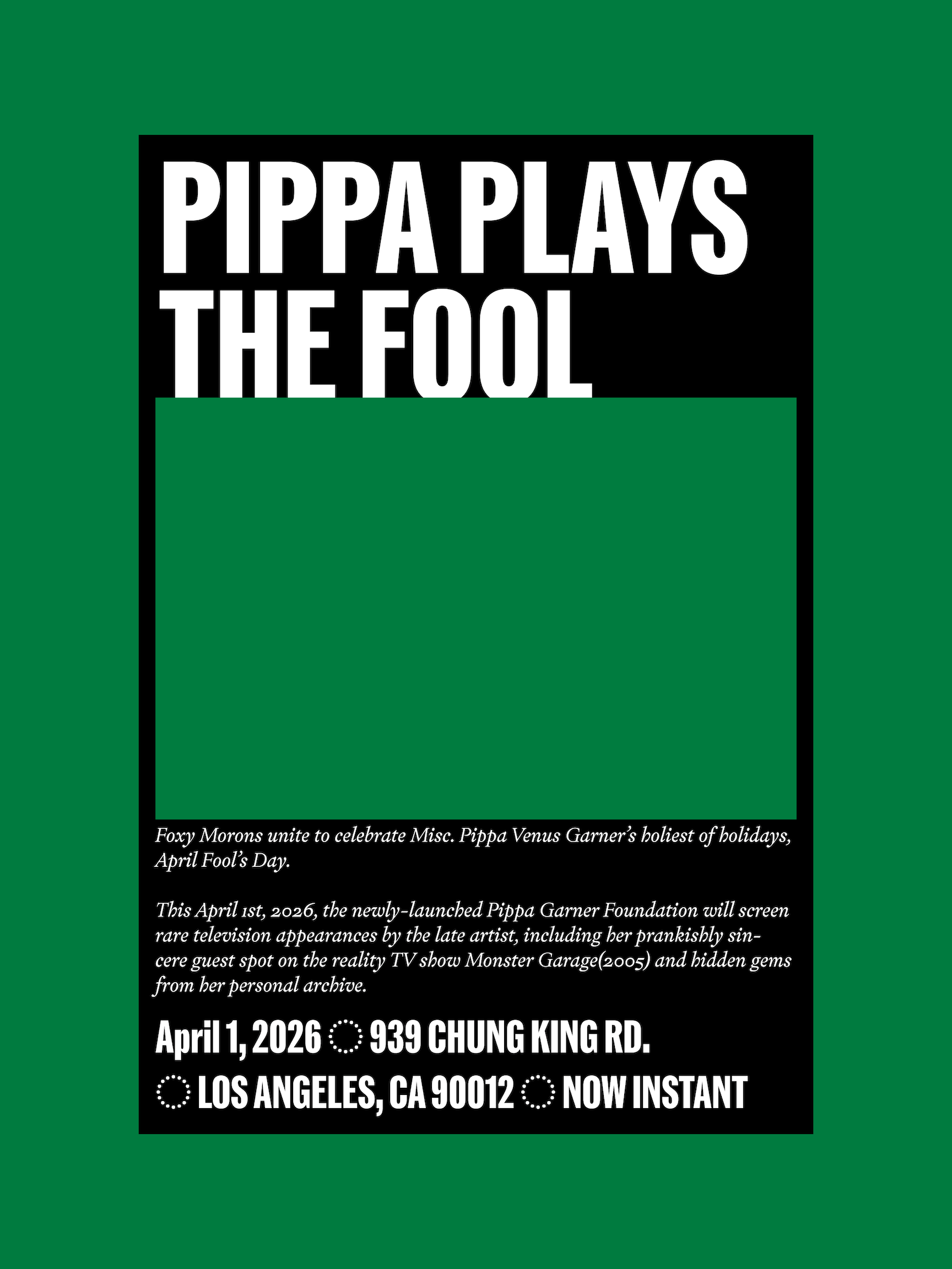 Poster for Pippa Plays the Fool