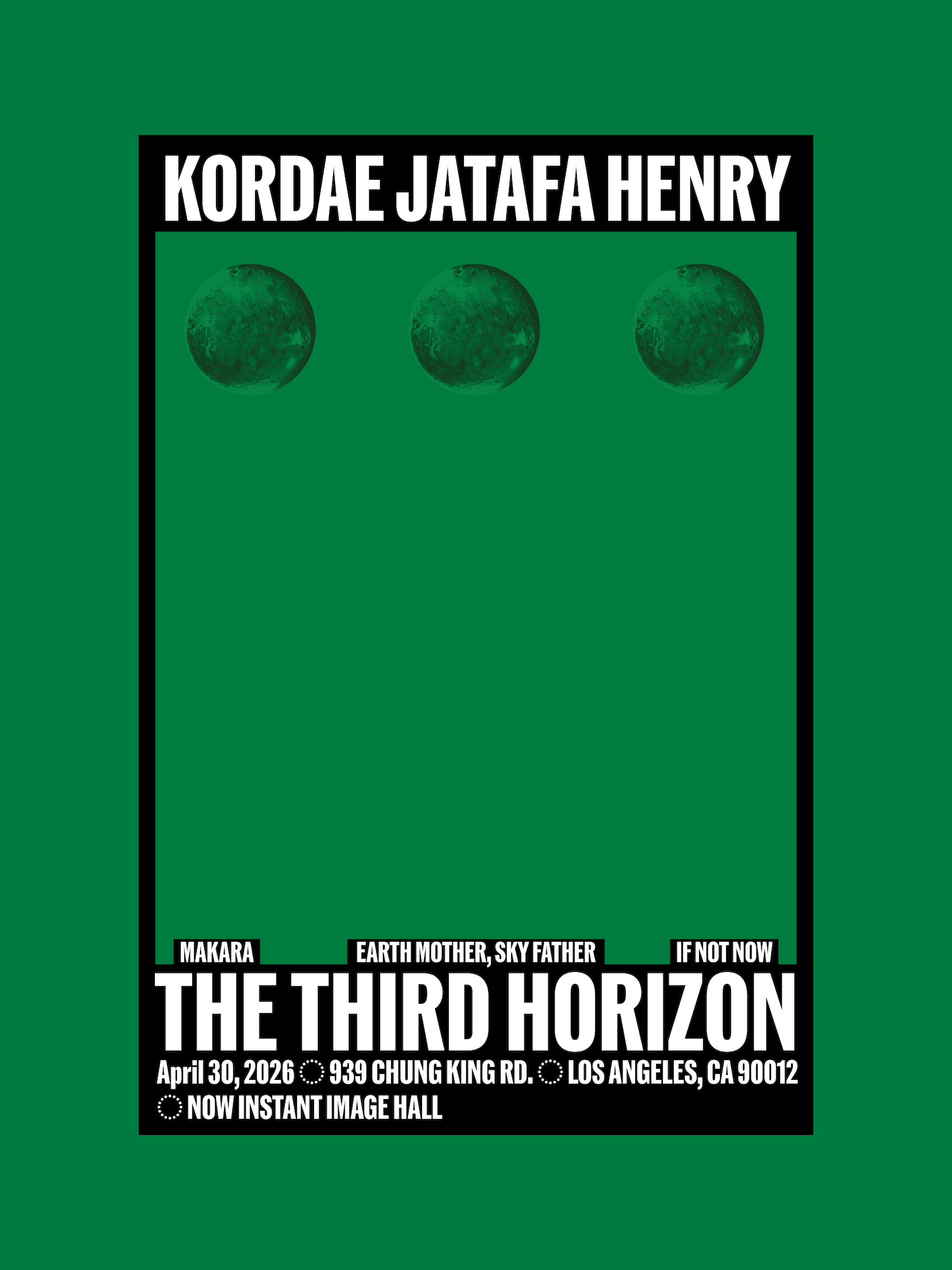 Poster for The Third Horizon: A Film Triptych