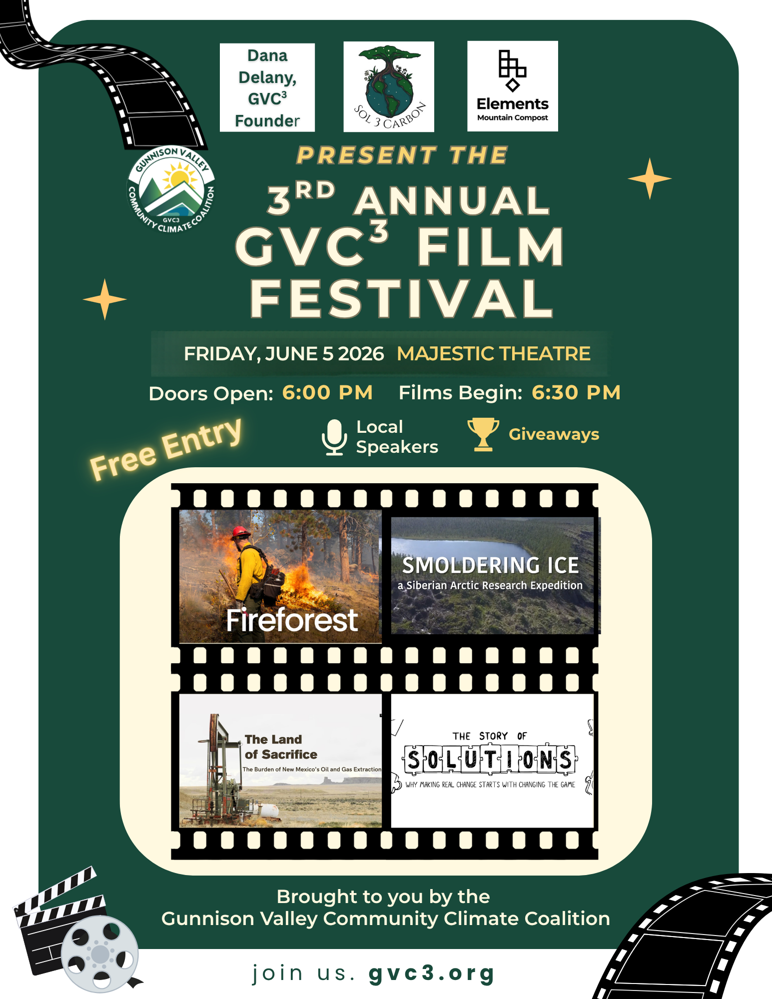 Poster for GVC3 Film Festival
