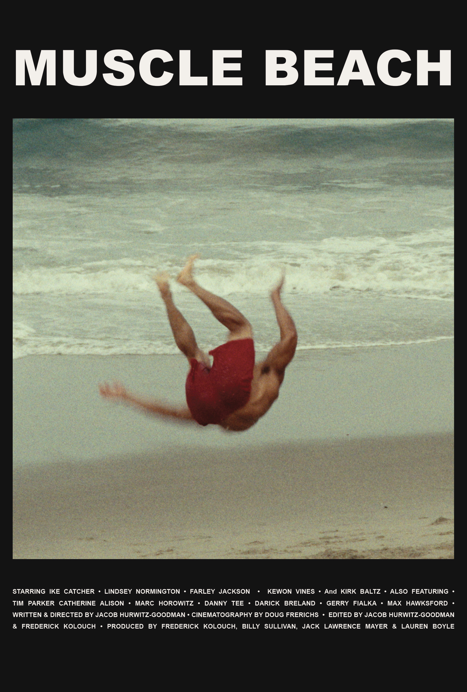 Poster for Joe Swanberg presents MUSCLE BEACH w/ Q&A