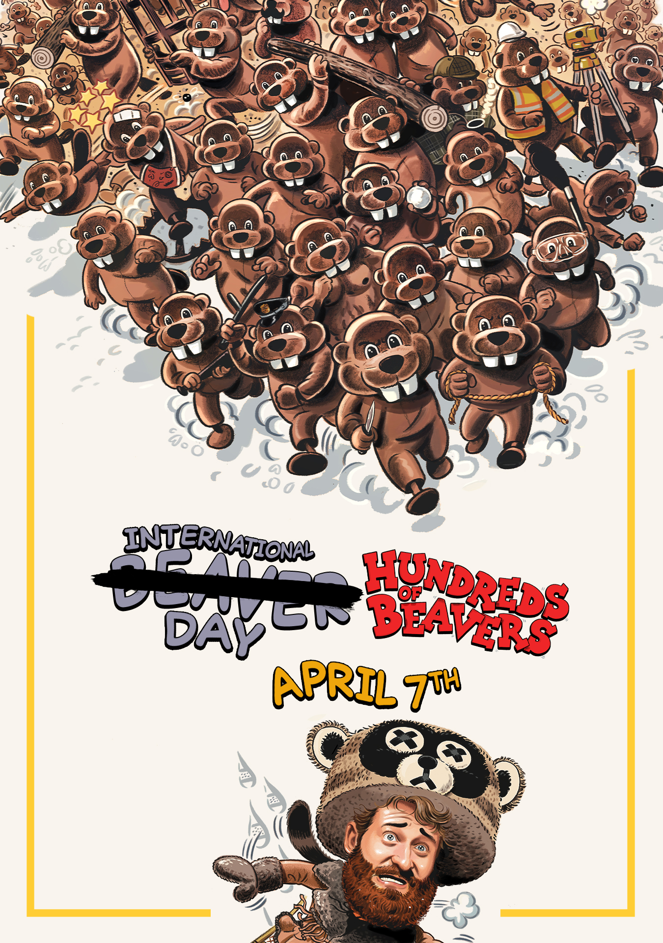 Poster for Hundreds of Beavers