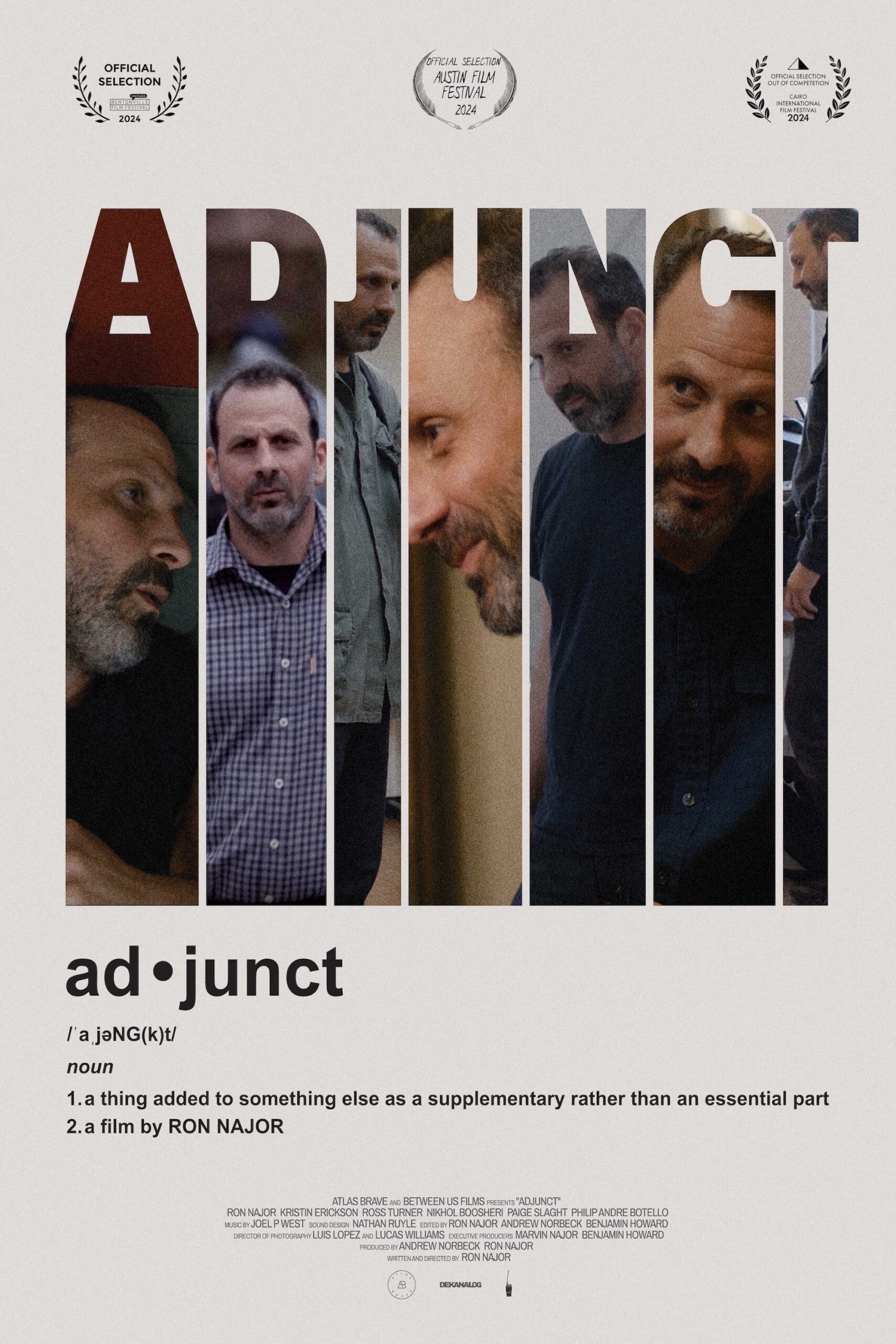Poster for Adjunct + Q&A w/ Ron Najor
