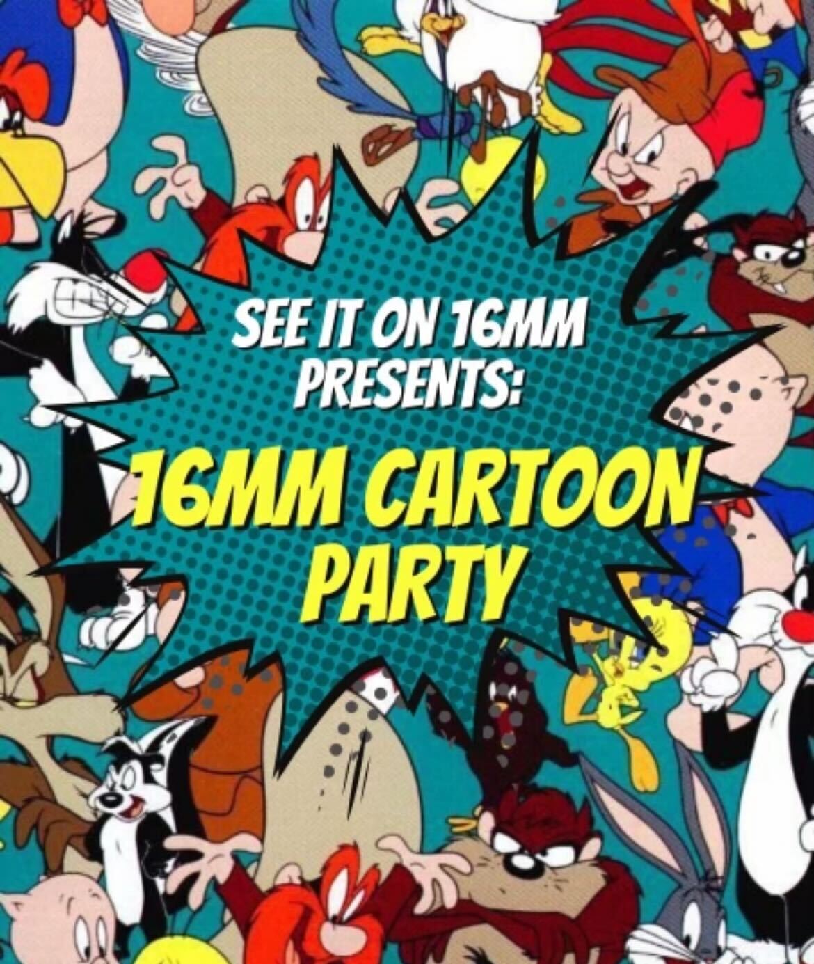 Poster for 16mm Cartoon Party: Presented By See It On 16mm