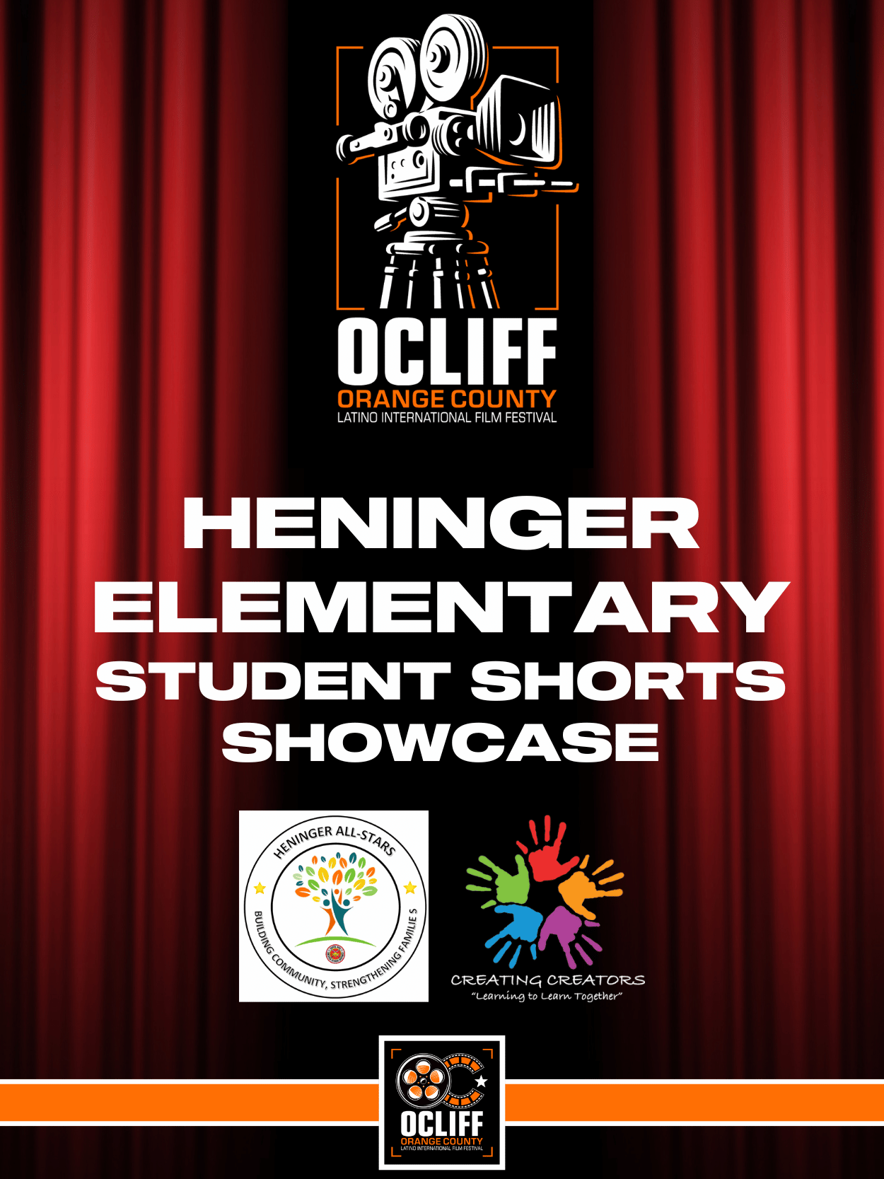 Poster for Heninger Elementary Student Shorts Showcase: OCLIFF 2025