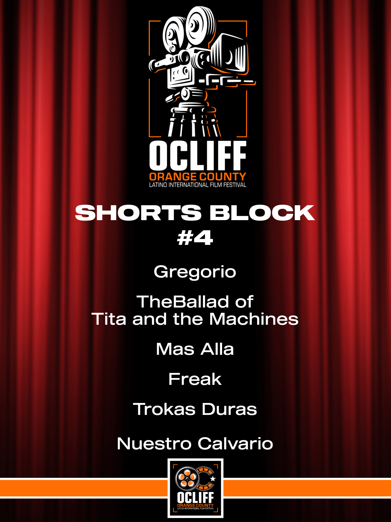 Poster for Shorts Block #4: OCLIFF 2025
