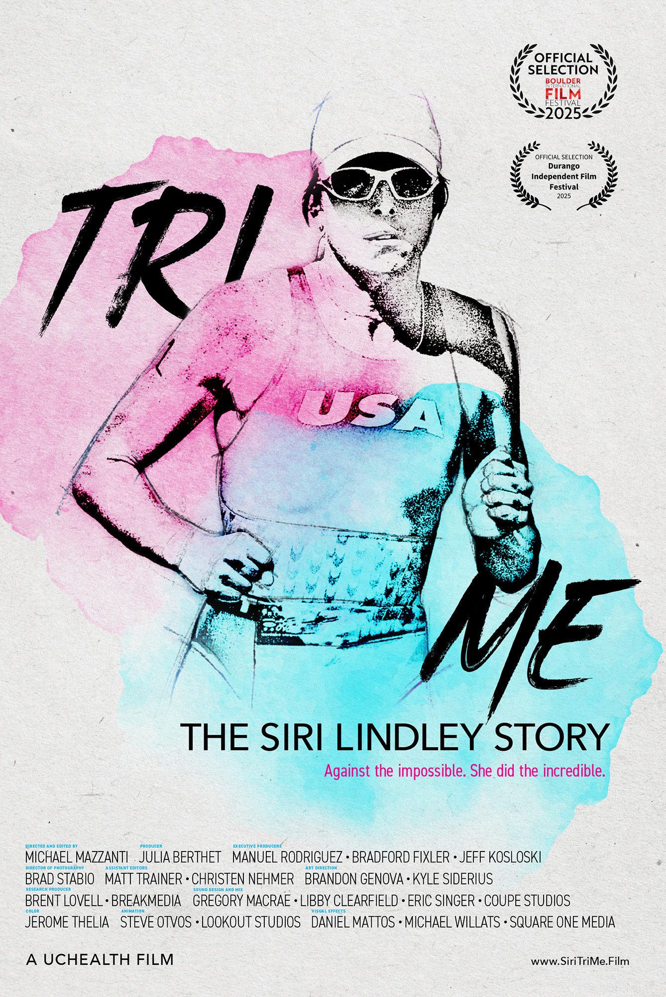 Poster for Tri Me: The Siri Lindley Story + Q&A w/ Siri Lindley