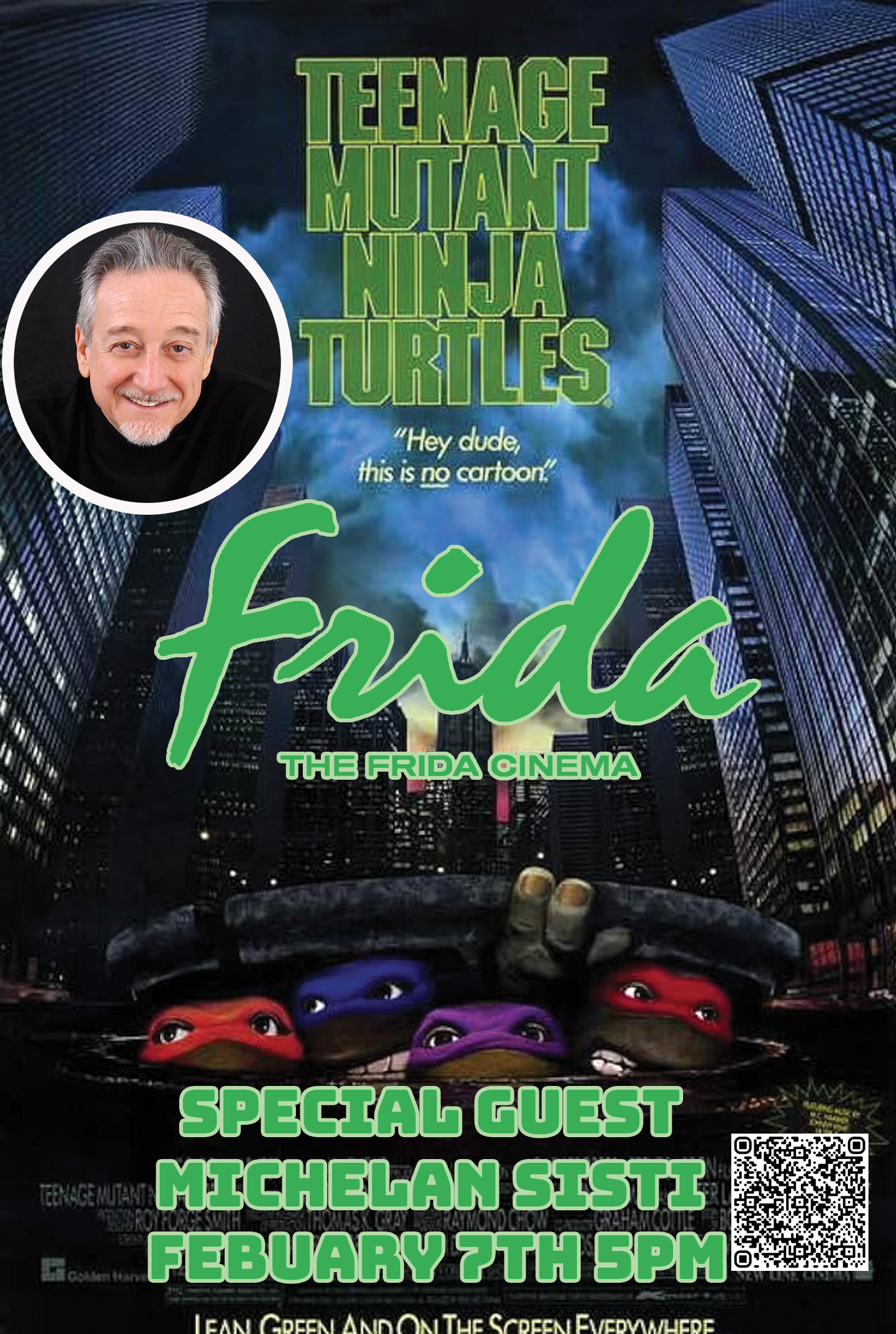 Poster for Teenage Mutant Ninja Turtles + Q&A w/ Michelan Sisti: Presented By Moviebusters