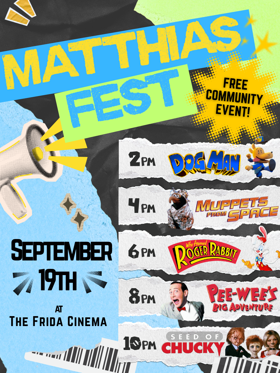 Poster for Matthias Fest: Free Community Marathon!