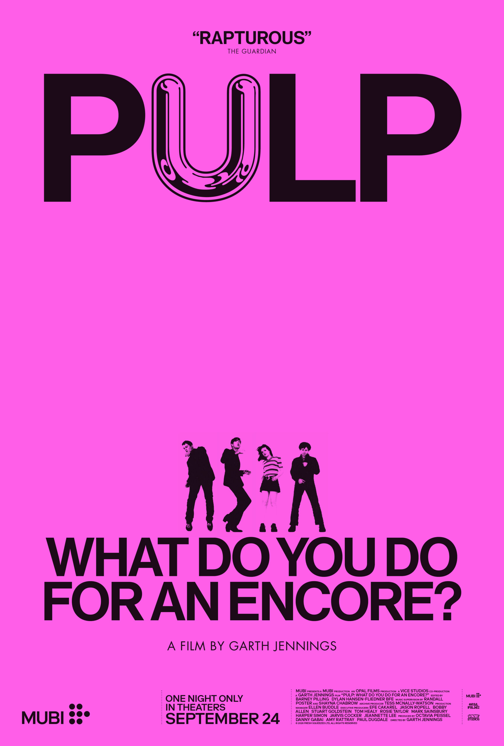 Poster for Pulp: What Do You Do for an Encore?