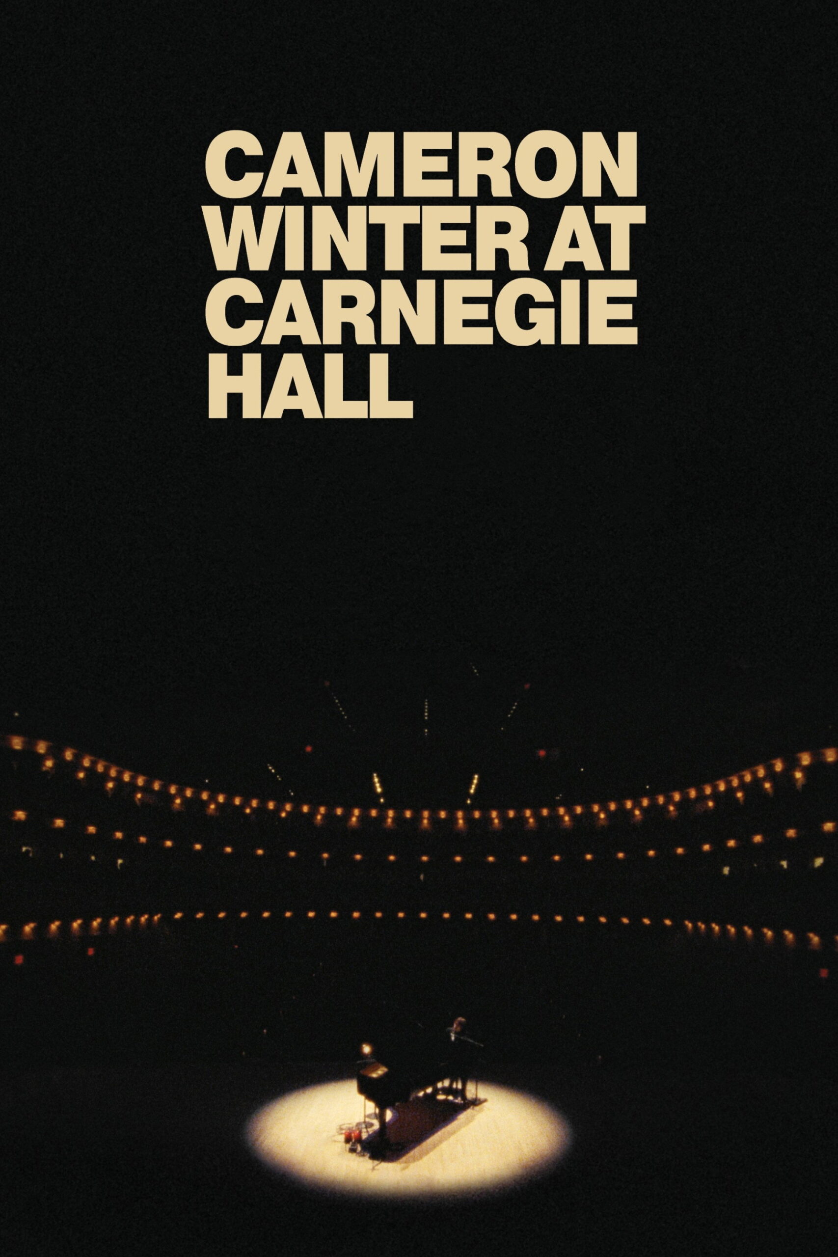 Poster for Cameron Winter at Carnegie Hall