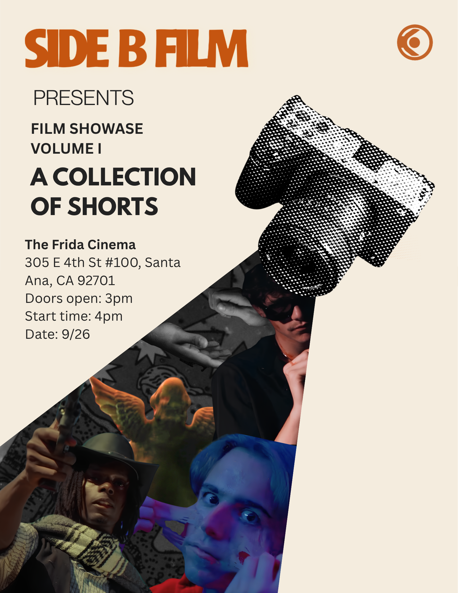 Poster for Side B Film Showcase