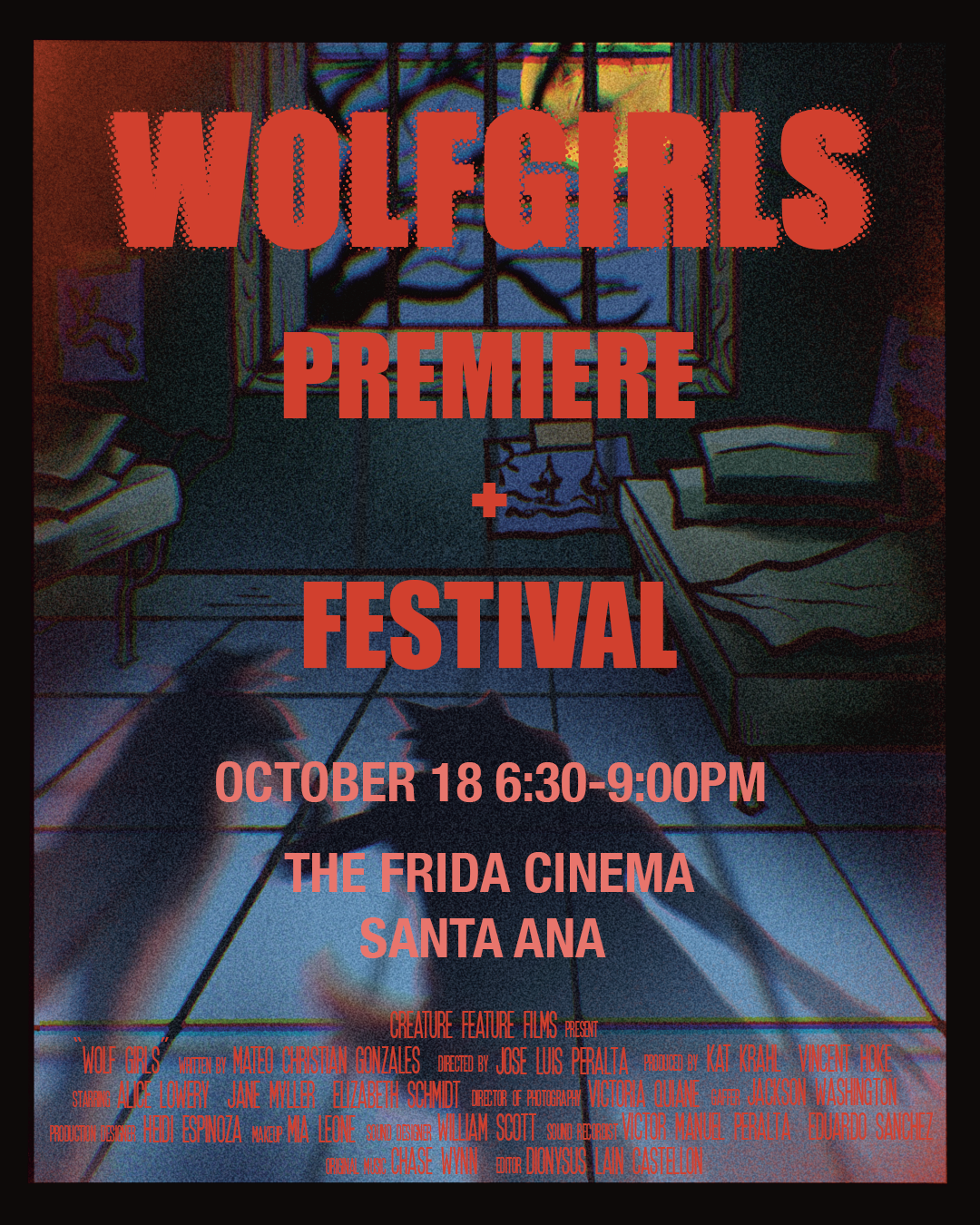 Poster for Wolf Girls Premiere + Film Festival