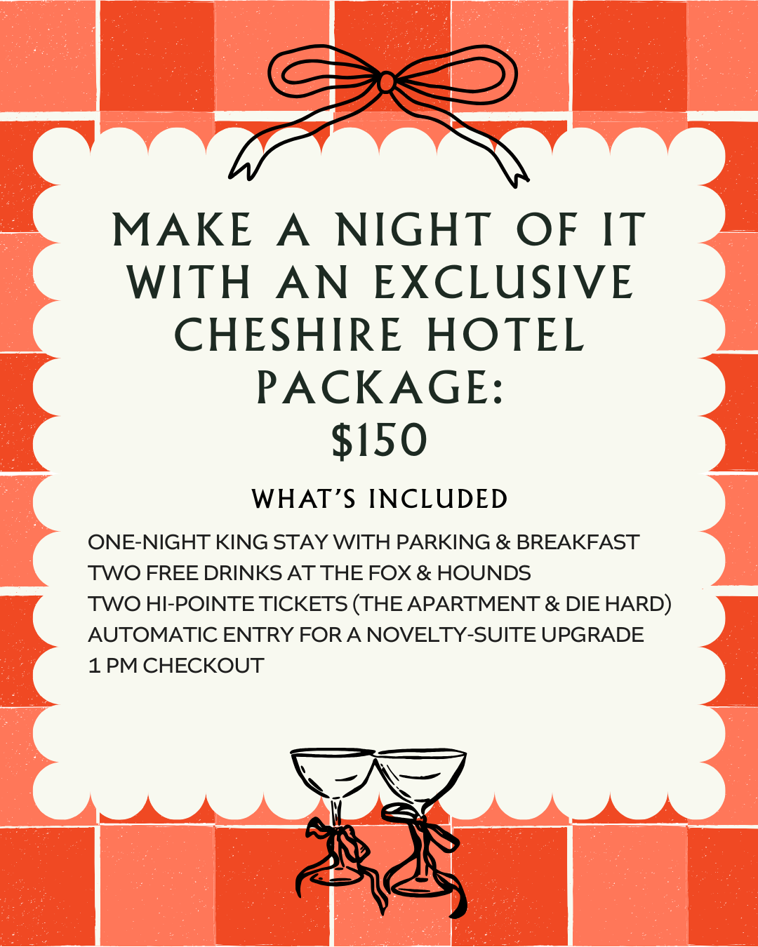 Poster for Exclusive Cheshire Hotel package