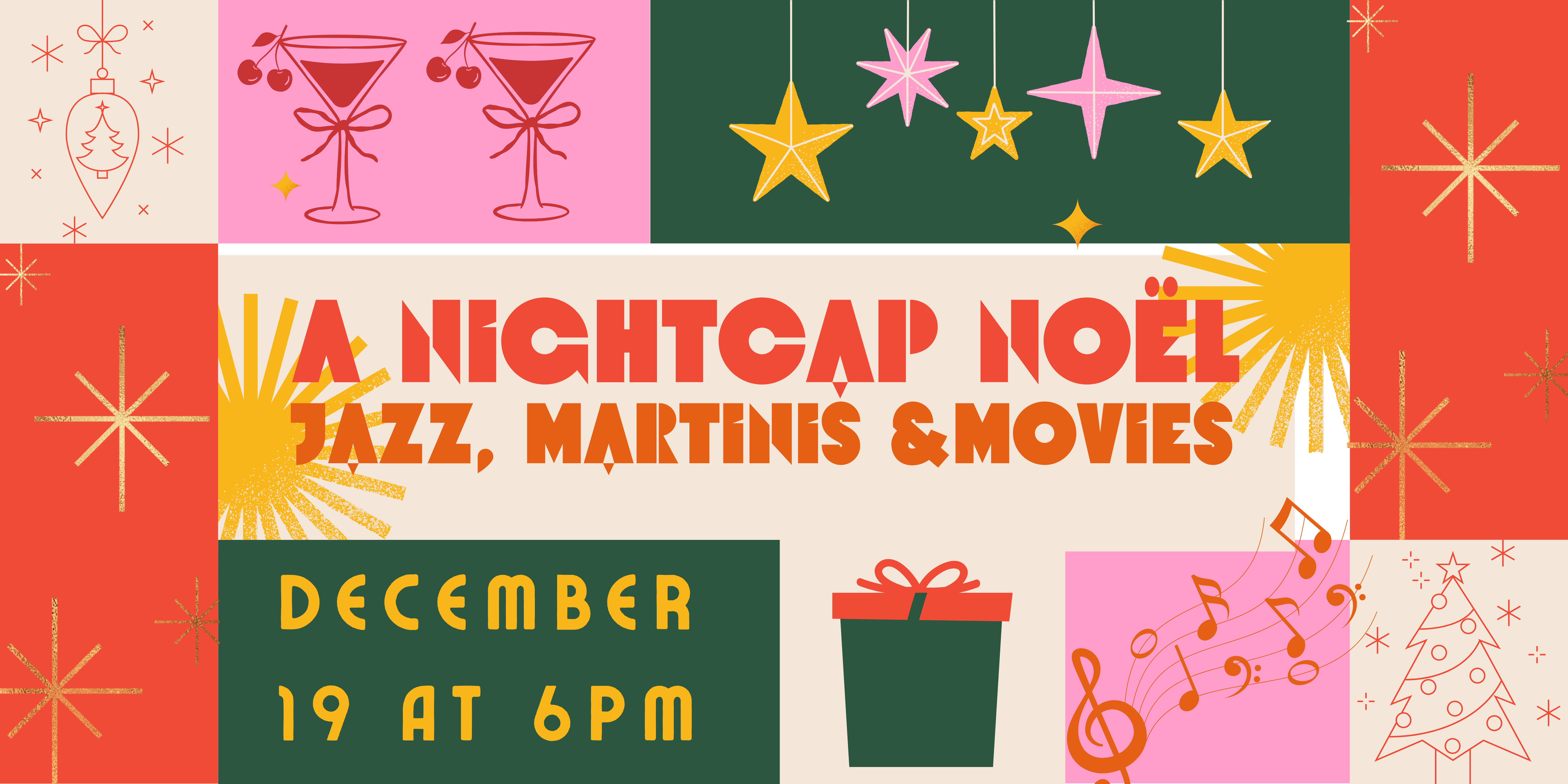 A Nightcap Noël: Jazz, Martinis & Movies