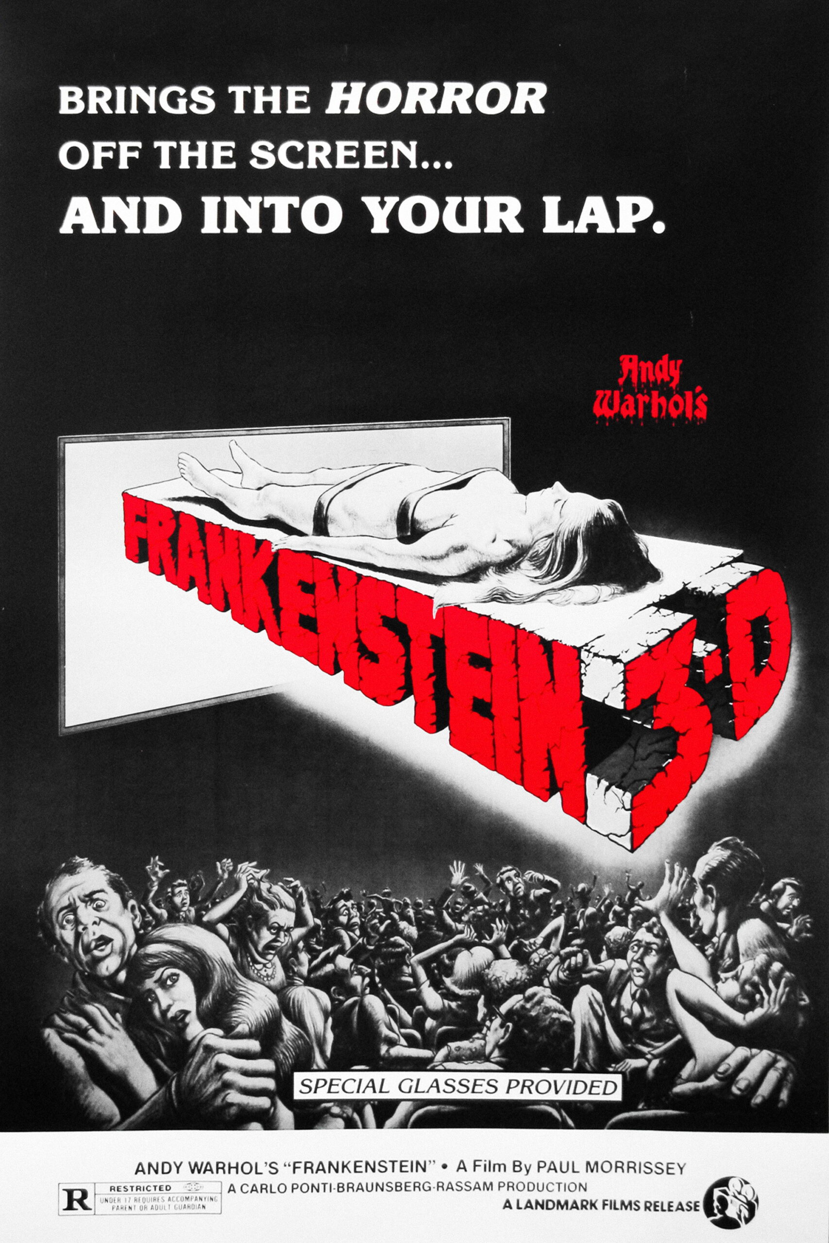 Poster for Flesh for Frankenstein 3D