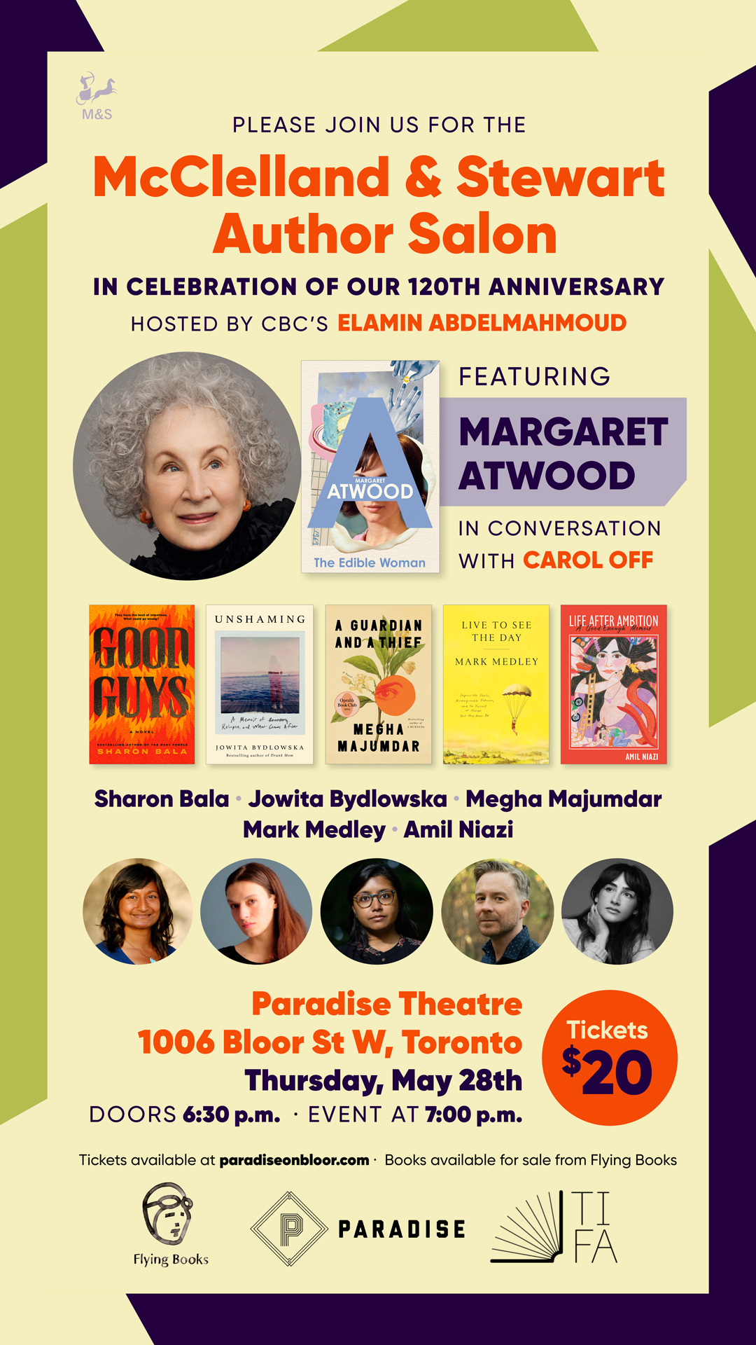 Poster for McClelland & Stewart Author Salon