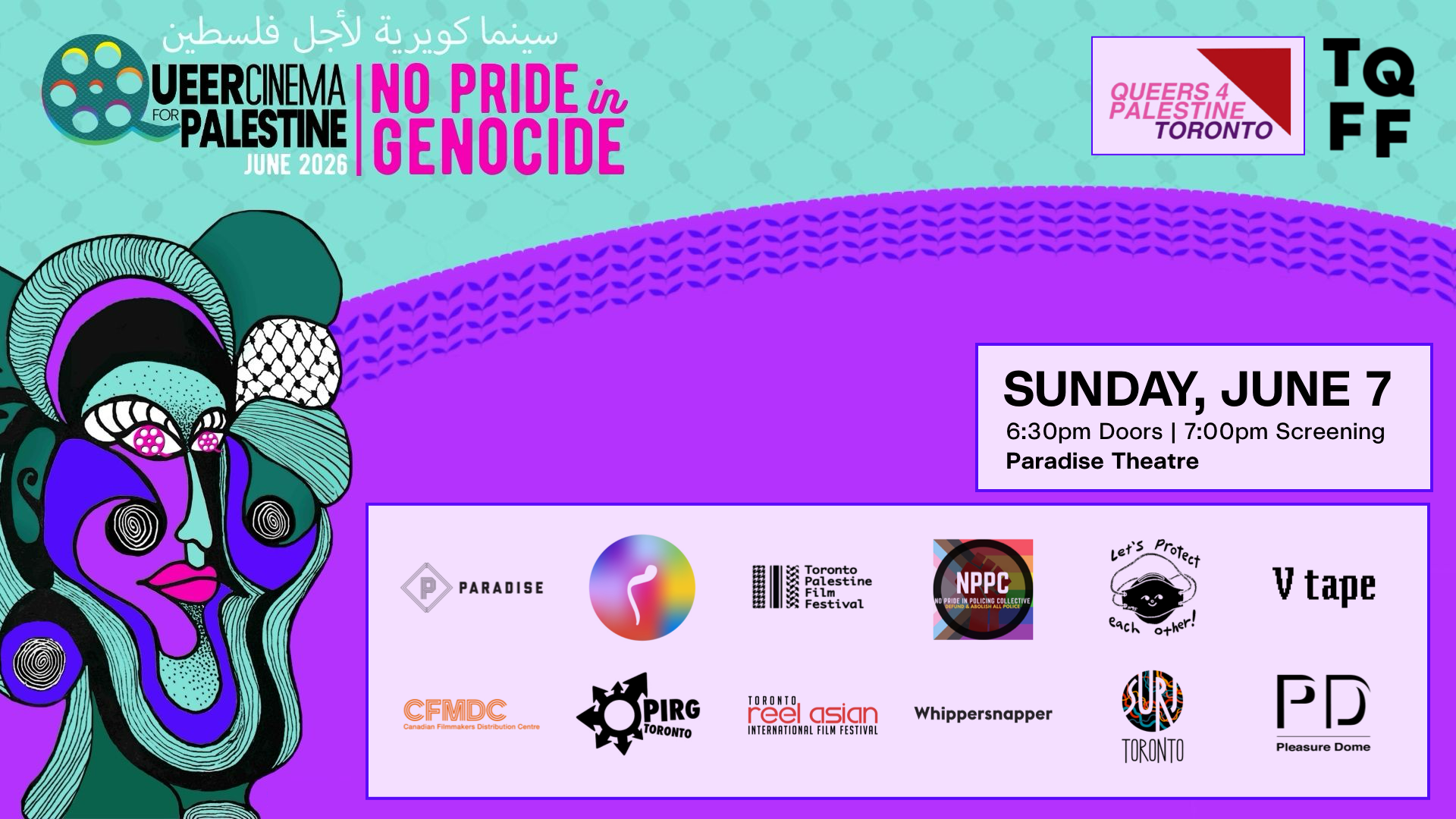 TQFF: Queer Cinema For Palestine: No Pride in Genocide